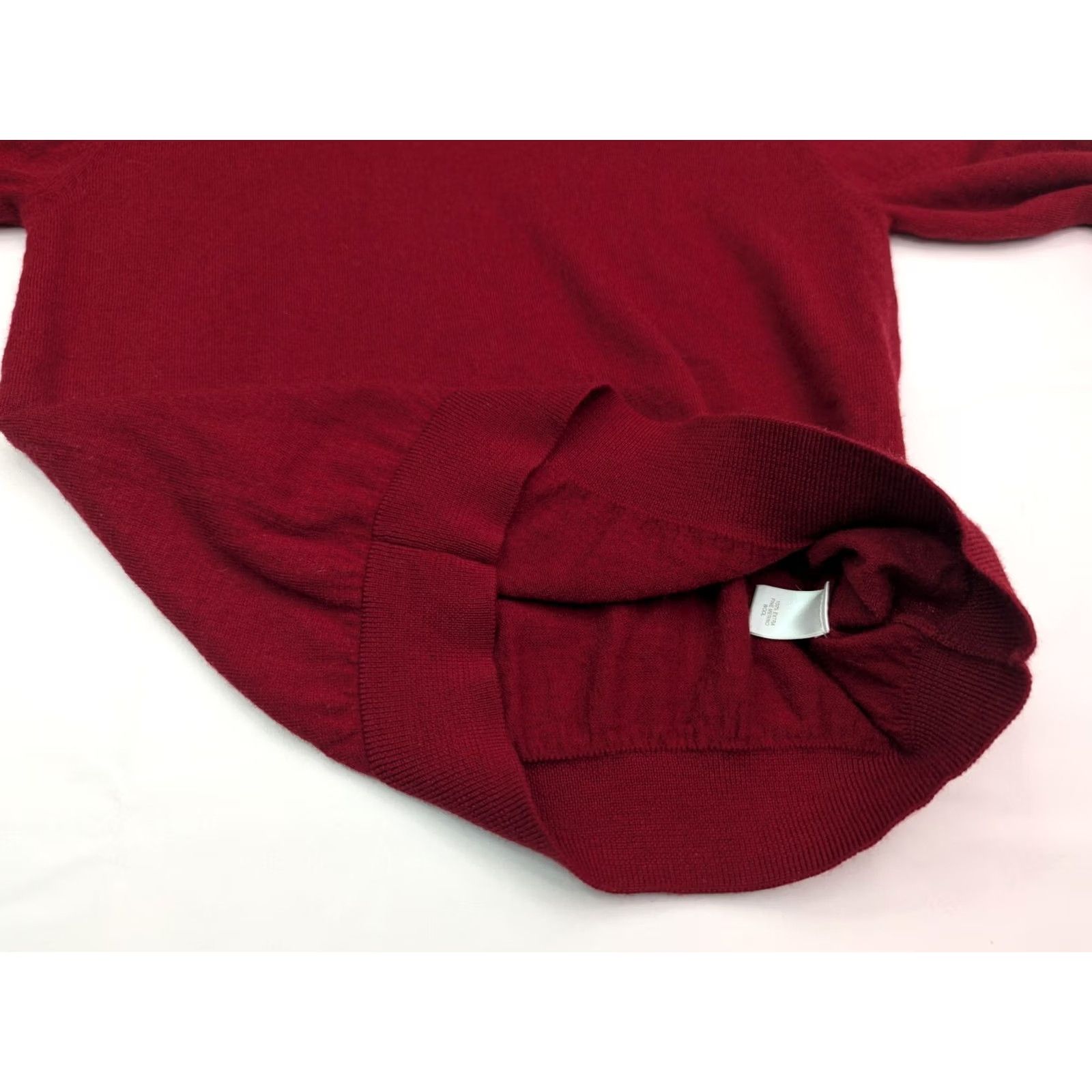 Vintage Turnbury Merino Wool Long Sleeve V-Neck Pullover Sweater Men M Cranberry Red Size US M / EU 48-50 / 2 - 3 Thumbnail