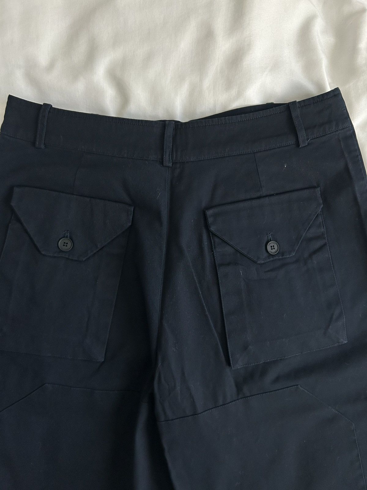 A-COLD-WALL* A Cold Wall Overlay Cargo Shorts ACW Cotton Samuel Ross Navy Size US 33 - 8 Thumbnail
