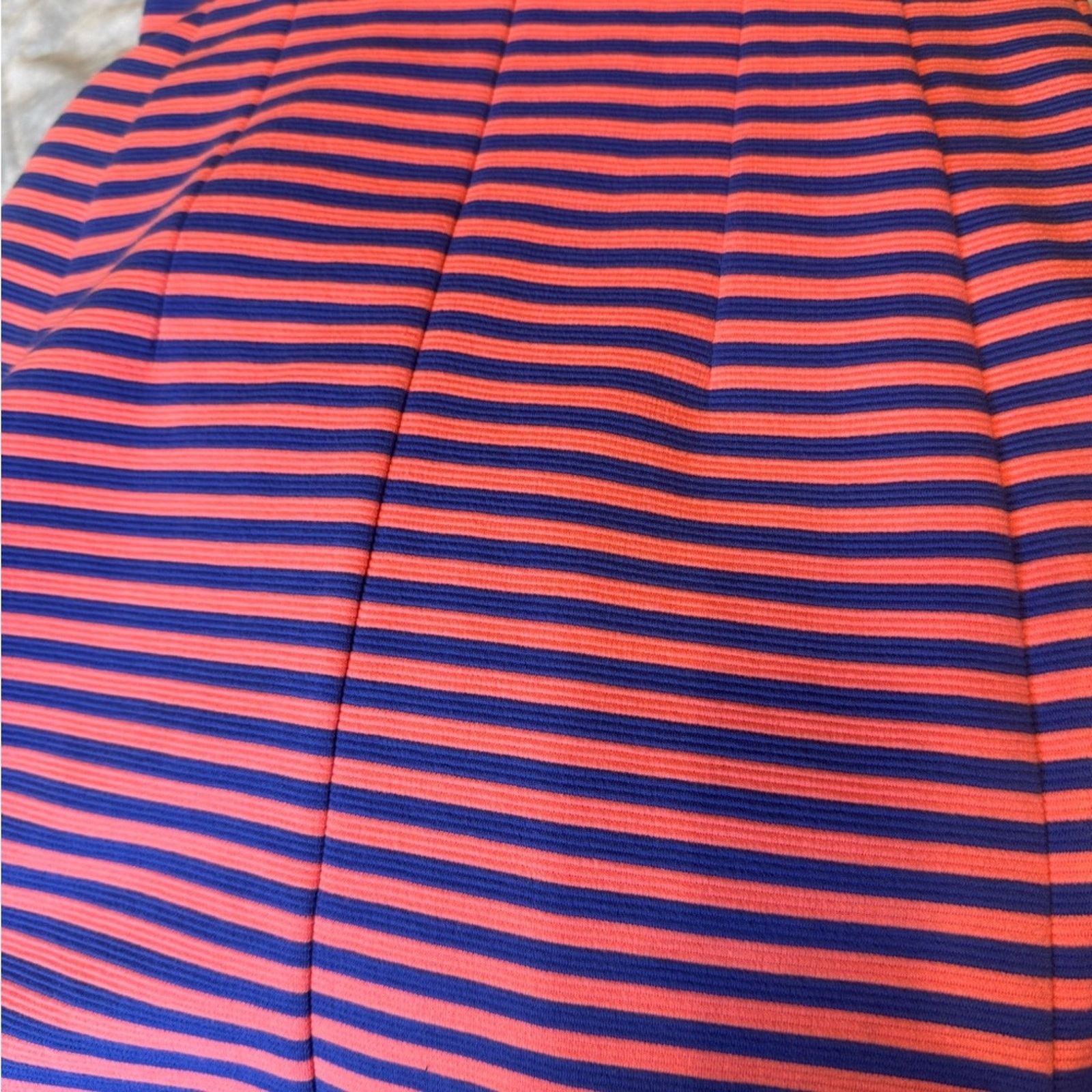Lilly Pulitzer Lilly Pulitzer Striped Midi Dress in Coral and Navy size S Size S / US 4 / IT 40 - 3 Thumbnail