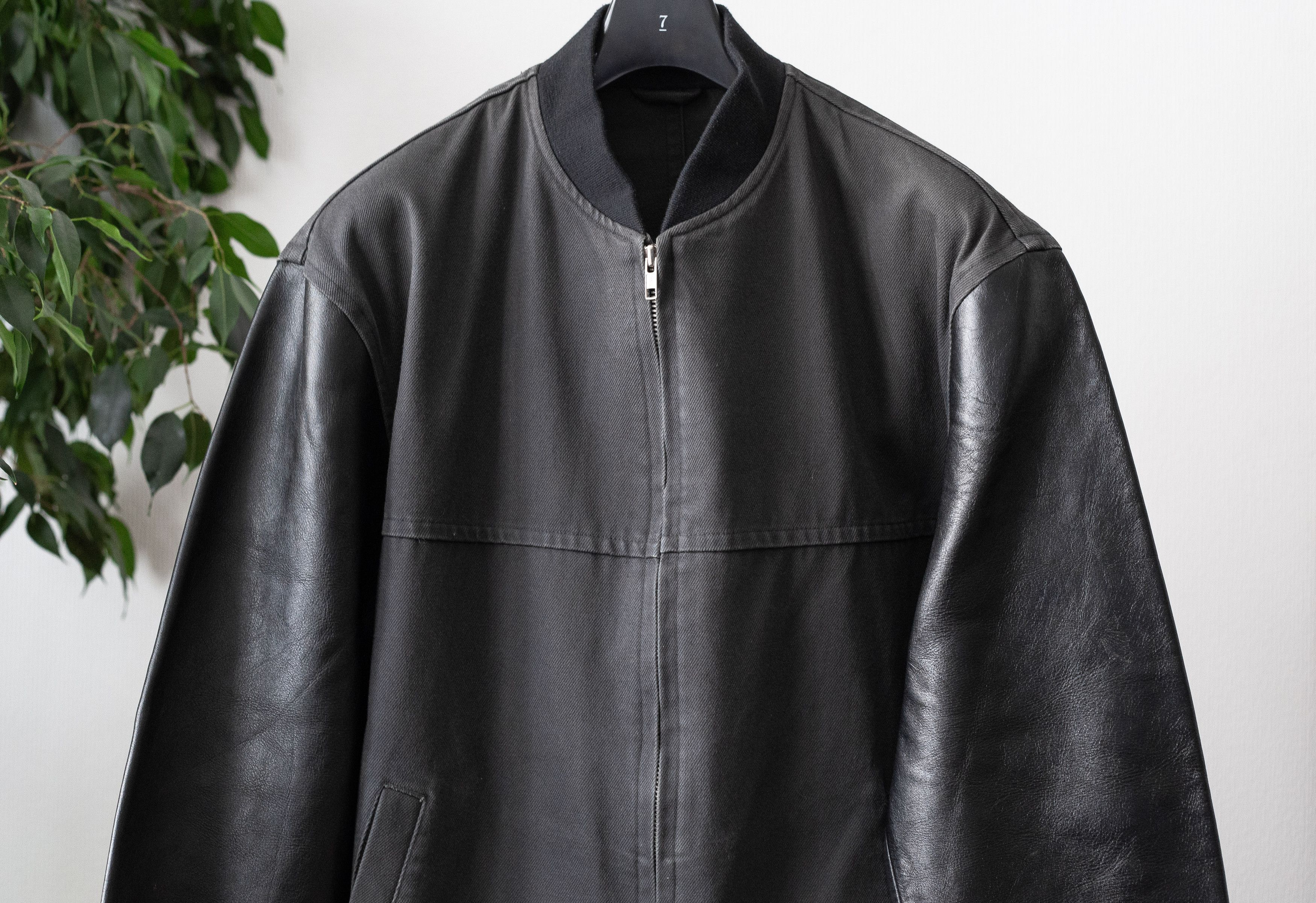 Comme des Garcons Homme leather sleeves jacket Size US M / EU 48-50 / 2 - 3 Thumbnail