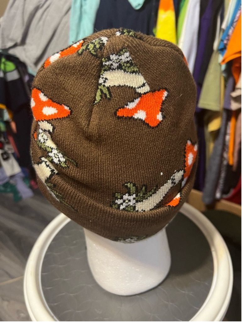 Pacsun Unisex PacSun Brown Mushroom Beanie One Size Size ONE SIZE - 3 Thumbnail