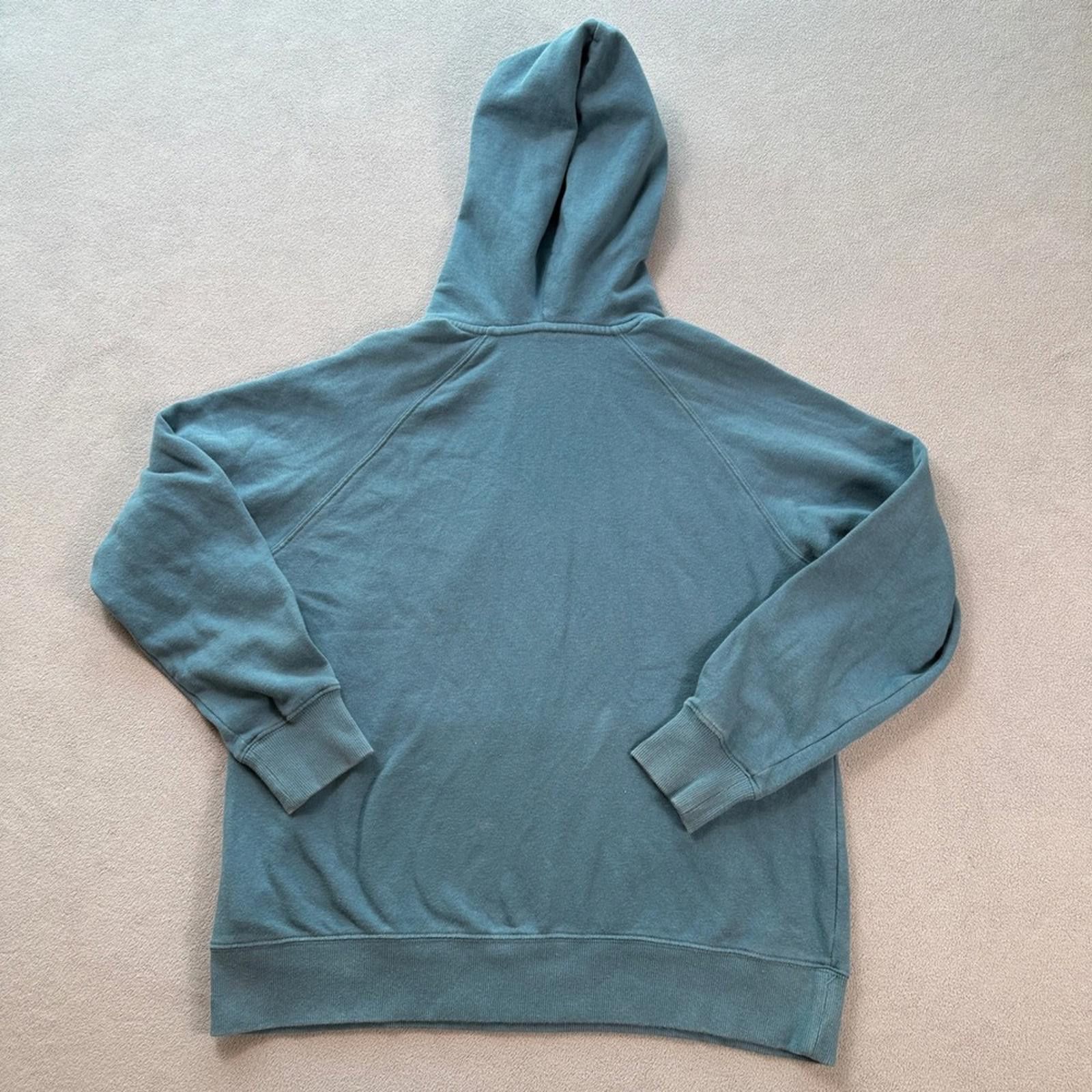 The North Face The North Face Womens Hoodie Pullover Teal Logo Sweatshirt M Size M / US 6-8 / IT 42-44 - 2 Thumbnail
