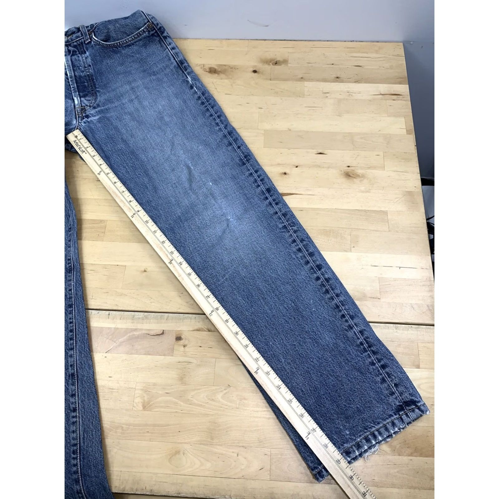 Lucky Brand Lucky Brand Jeans Men 30x29 Blue Denim Straight Button Fly 13134 Jeans Regular Fit Inseam 29 Size US 30 / EU 46 - 7 Thumbnail