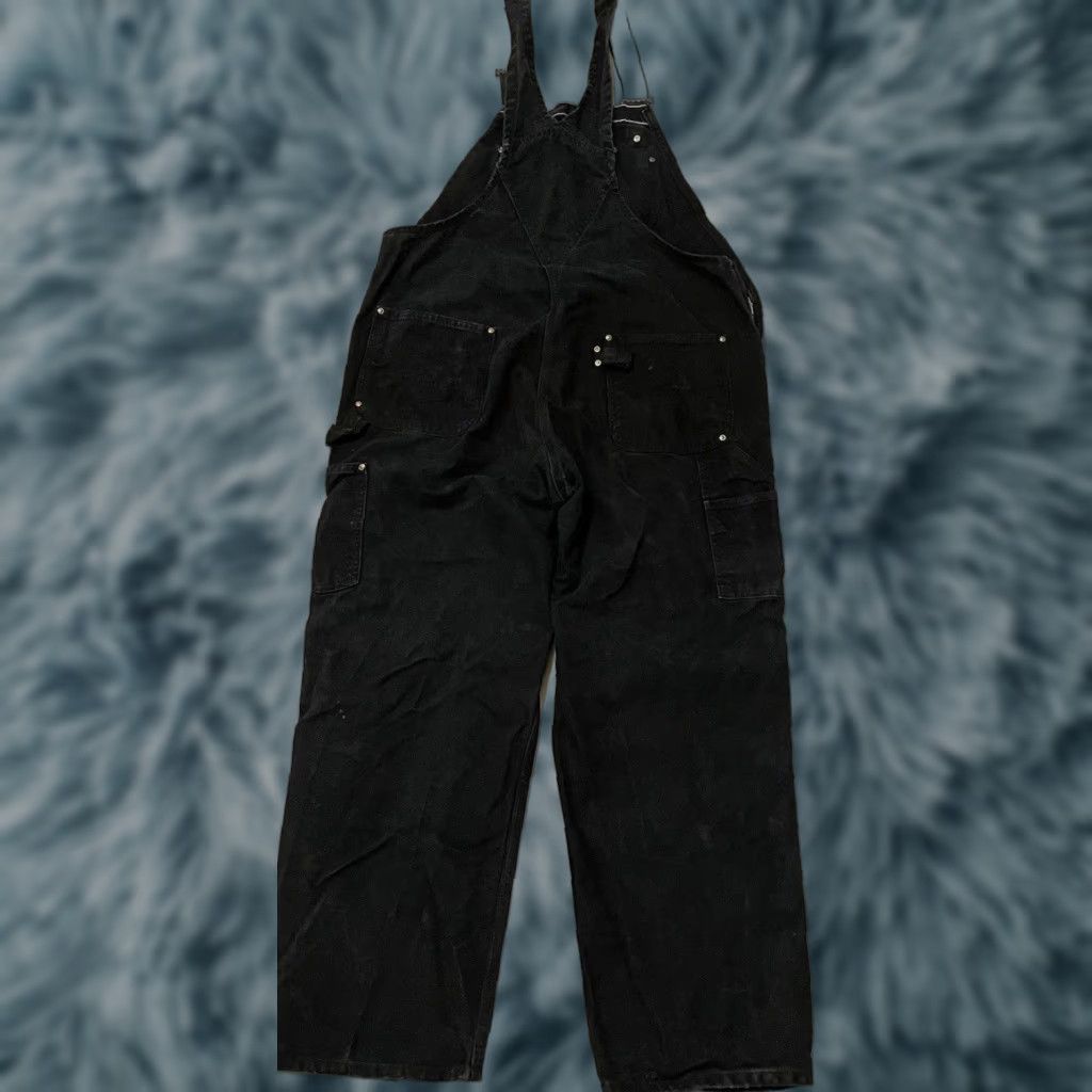 Carhartt VINTAGE Carhartt Overalls Jeans 40/29 Black Distressed Double Knee 80s 90s Grunge Trucker Punk Skate Workwear Mens Size US 40 / EU 56 - 1 Thumbnail