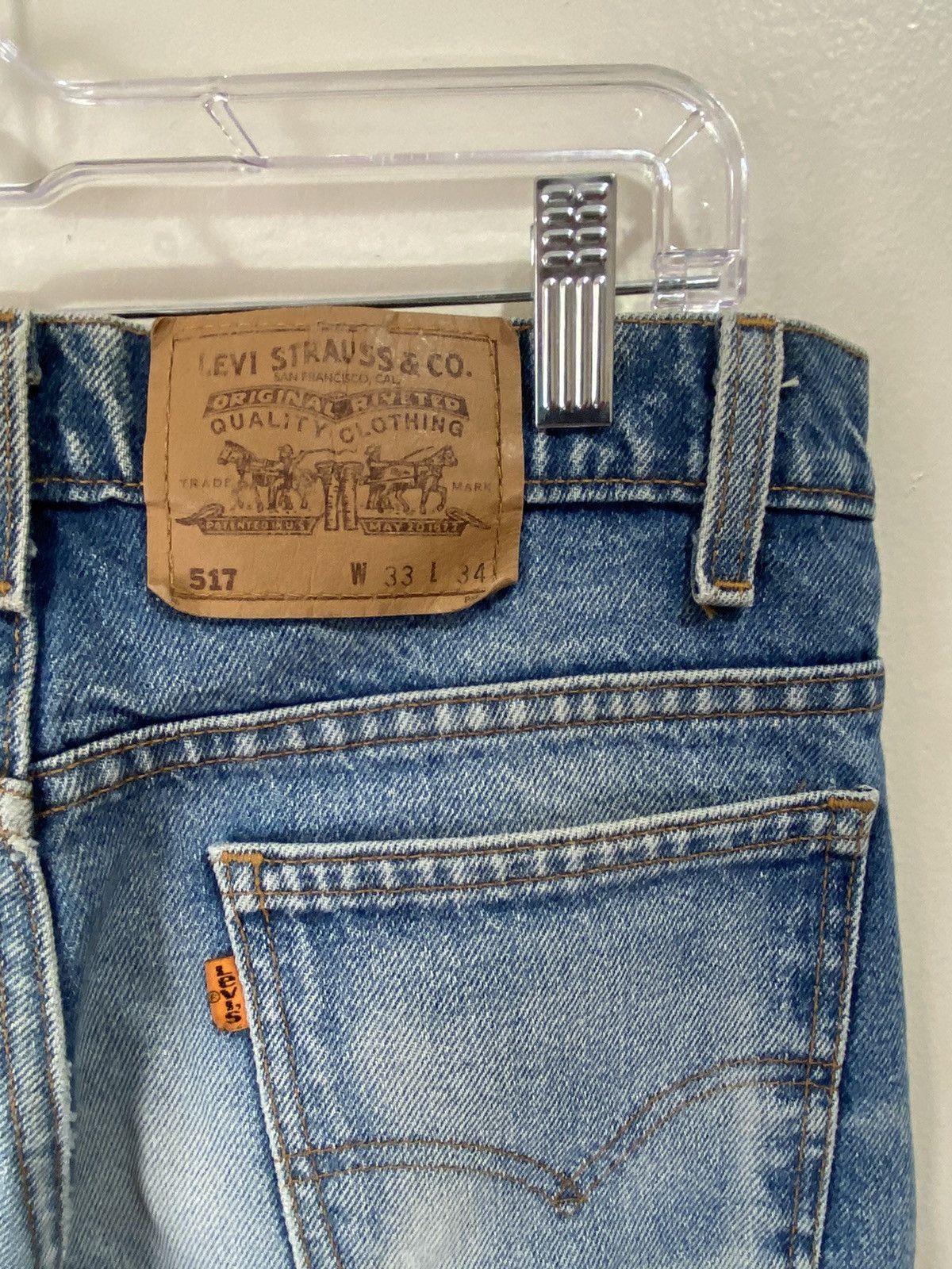 Levi's × Levi's Vintage Clothing “517 Bootcut” Orang Tab Size US 33 - 6 Thumbnail