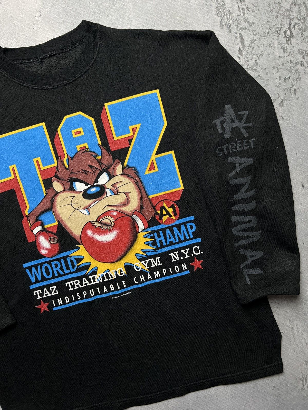 Warner Bros Vintage 1993 Warner Bros Tazmanian Devil Crewneck y2k USA Size US M / EU 48-50 / 2 - 4 Thumbnail