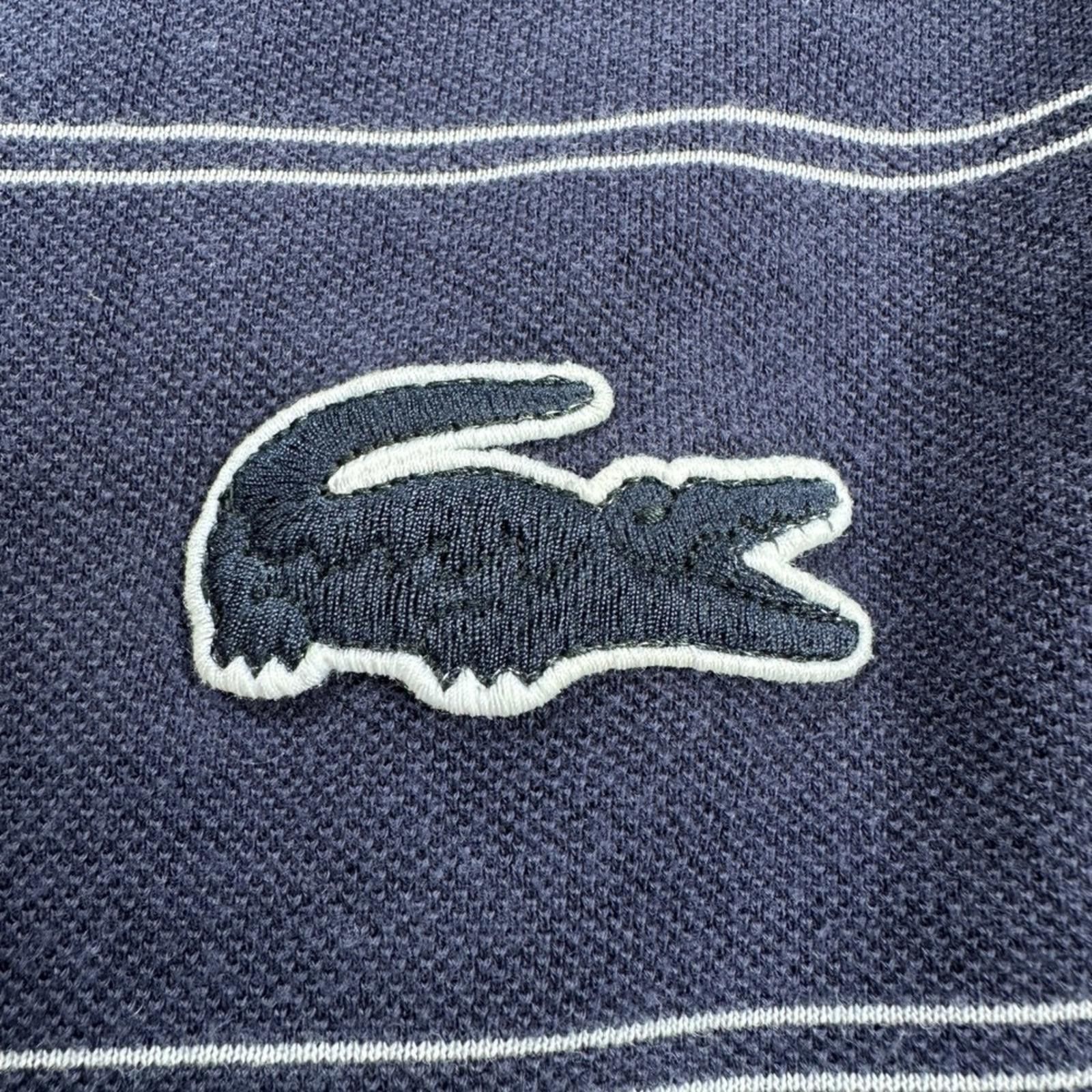 Lacoste Lacoste Polo Shirt Mens Navy Blue White Regular Fit 6 XL Size US XL / EU 56 / 4 - 5 Thumbnail