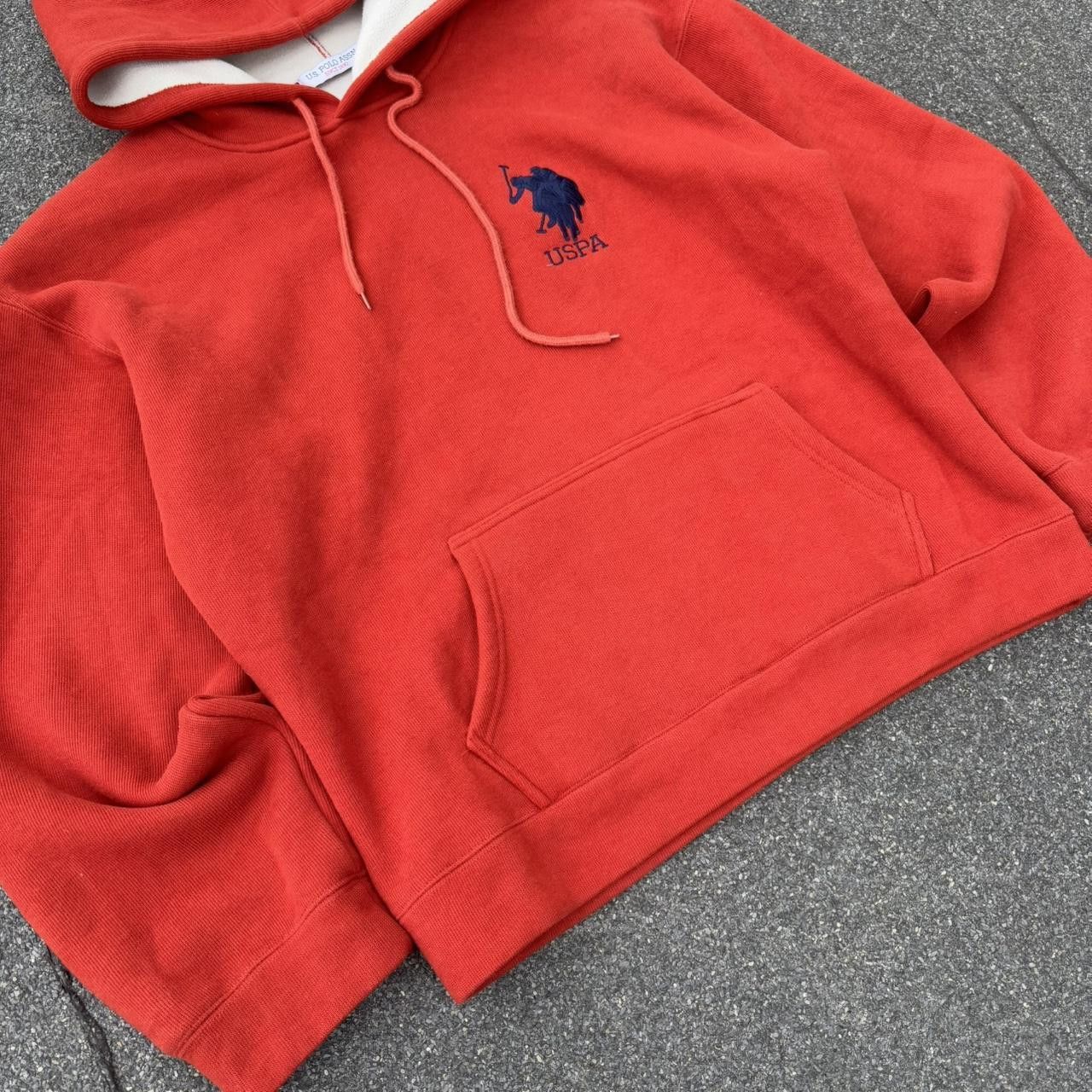 Japanese Brand × U.S. Polo Assn. × Vintage Vintage y2k 90s Us Polo Assn fleece lined baggy hoodie Size US XL / EU 56 / 4 - 4 Thumbnail