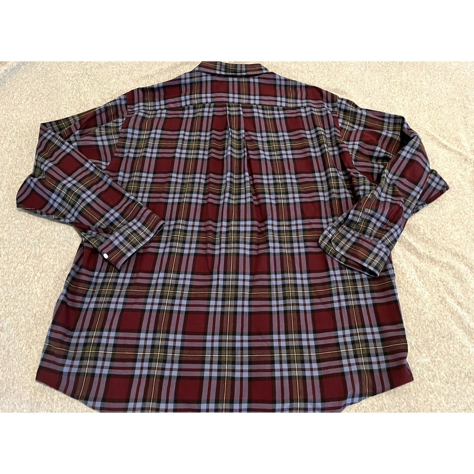 Brooks Brothers Brooks Brothers Madison Long Sleeve Purple Plaid Shirt Mens 2XL XXL Size US XXL / EU 58 / 5 - 3 Thumbnail