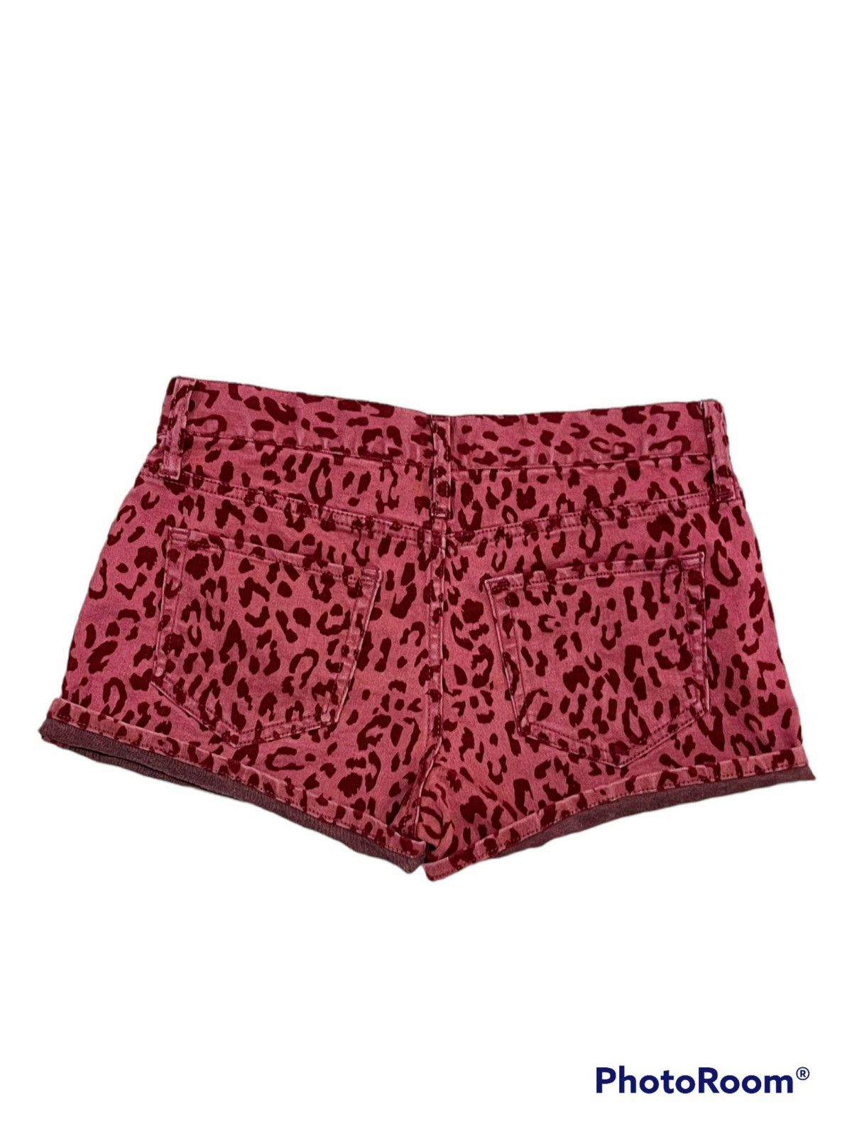 Japanese Brand Vintage Y2K Red leopard shorts 🐆 Size 26" / US 2 / IT 38 - 2 Thumbnail