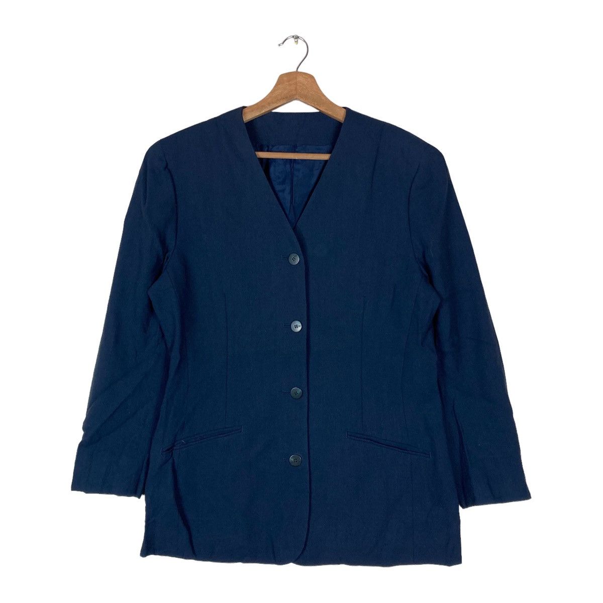 Burberry Burberrys Flat Button Light Coat Jacket Size M / US 6-8 / IT 42-44 - 1 Thumbnail