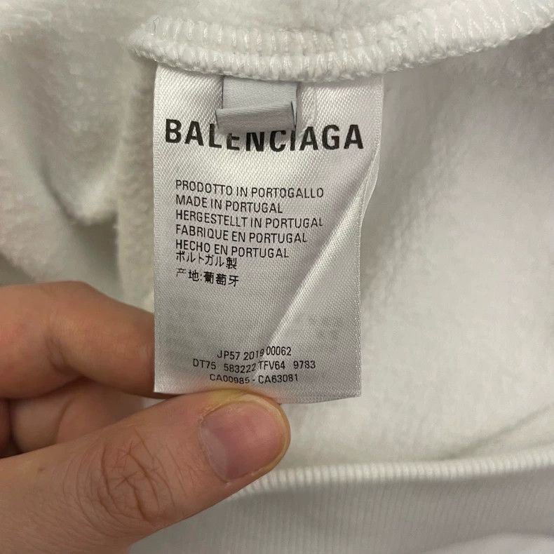 Balenciaga Balenciaga White chest red signature Logo hooded sweater h Size US S / EU 44-46 / 1 - 4 Thumbnail