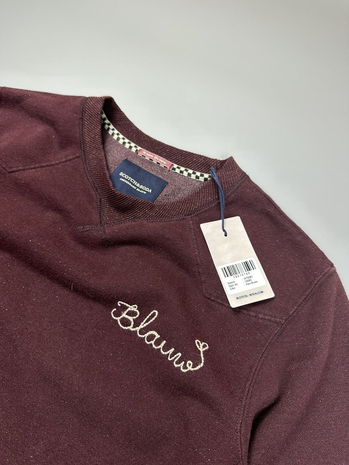 Scotch & Soda Scotch&soda Solid Thick Sweatshirt Blauw Logo Size M / US 6-8 / IT 42-44 - 3 Thumbnail