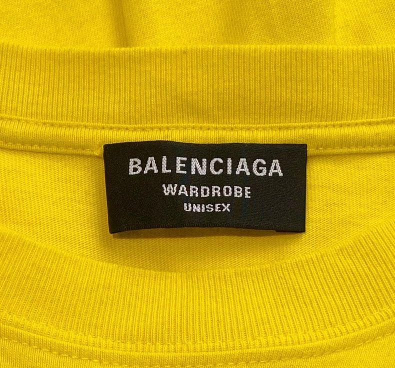 Balenciaga Balenciaga Lemon yellow logo print short sleeve ~ Size XXS Size US XXS / EU 40 - 5 Thumbnail