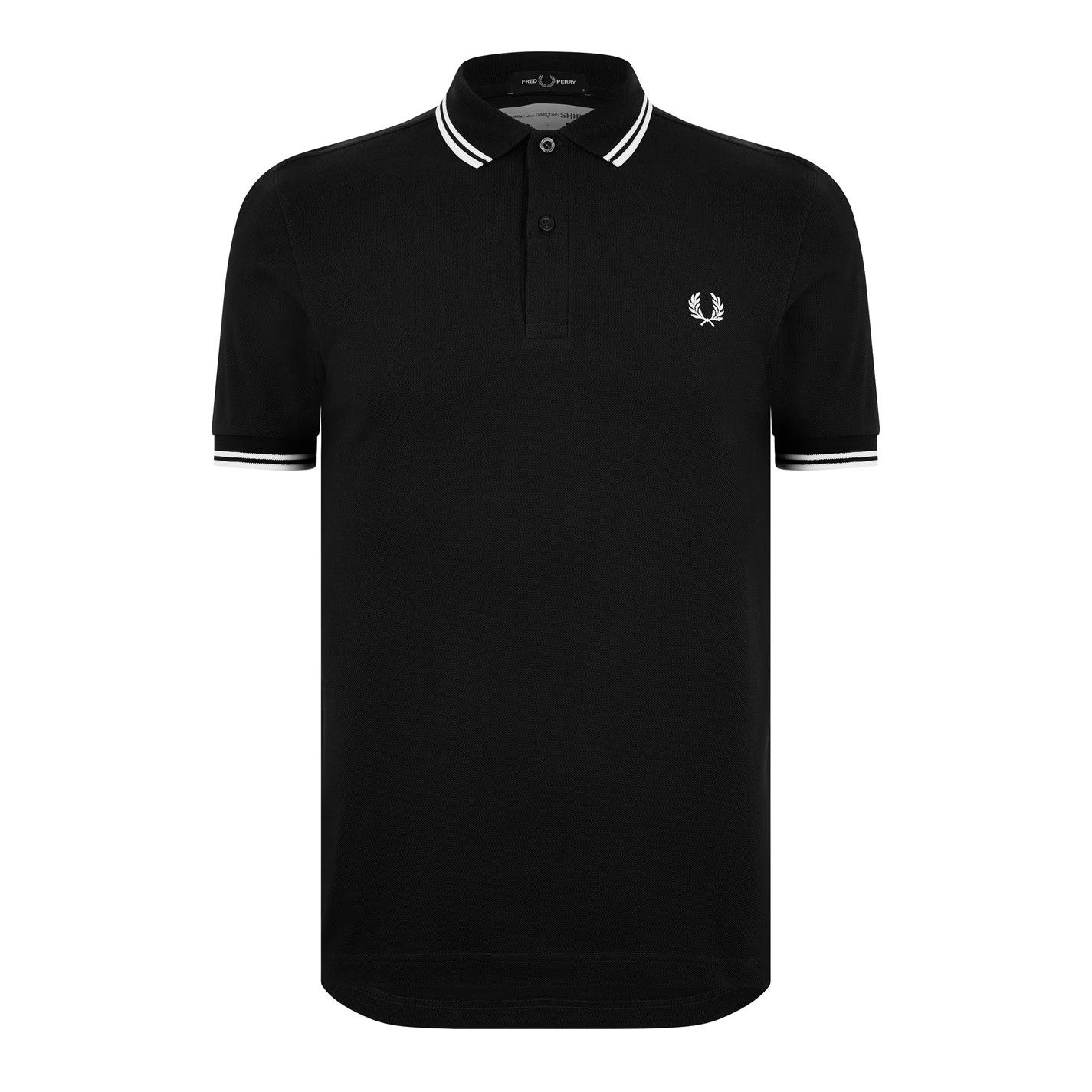 Comme des Garcons SHIRT o1g2r1mq0426 Fred Perry Strong Will Polo Shirt in Black Size US S / EU 44-46 / 1 - 1 Thumbnail