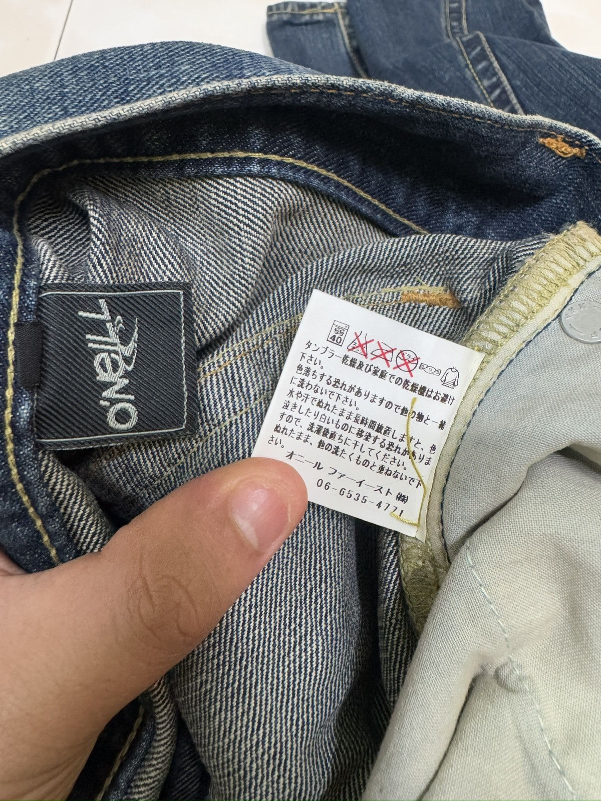 O'Neill Y2K O’Neill Flared Spiral Leg Jeans Embroidered Cross Denim Size US 30 / EU 46 - 12 Thumbnail