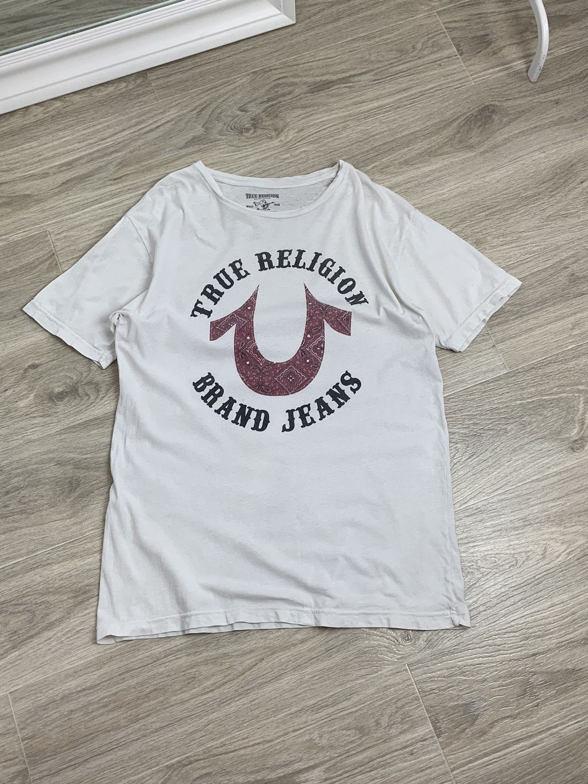 True Religion Treue Religion White T-Shirt Big Logo Size:L Size US L / EU 52-54 / 3 - 1 Thumbnail