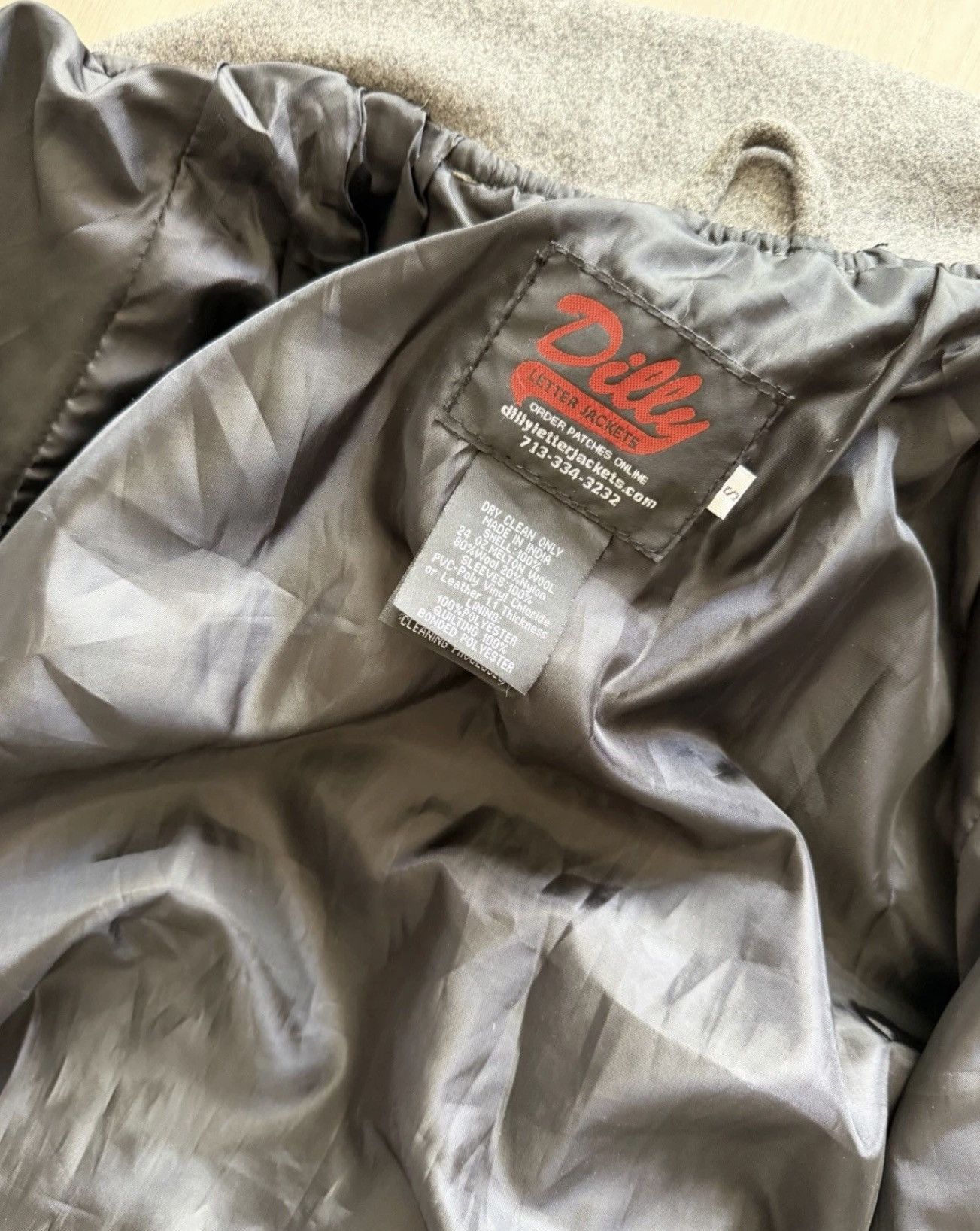 Other Dilly Varsity Letterman Bomber GrayPurple JD Genie Lamp Sz S Size US S / EU 44-46 / 1 - 10 Thumbnail