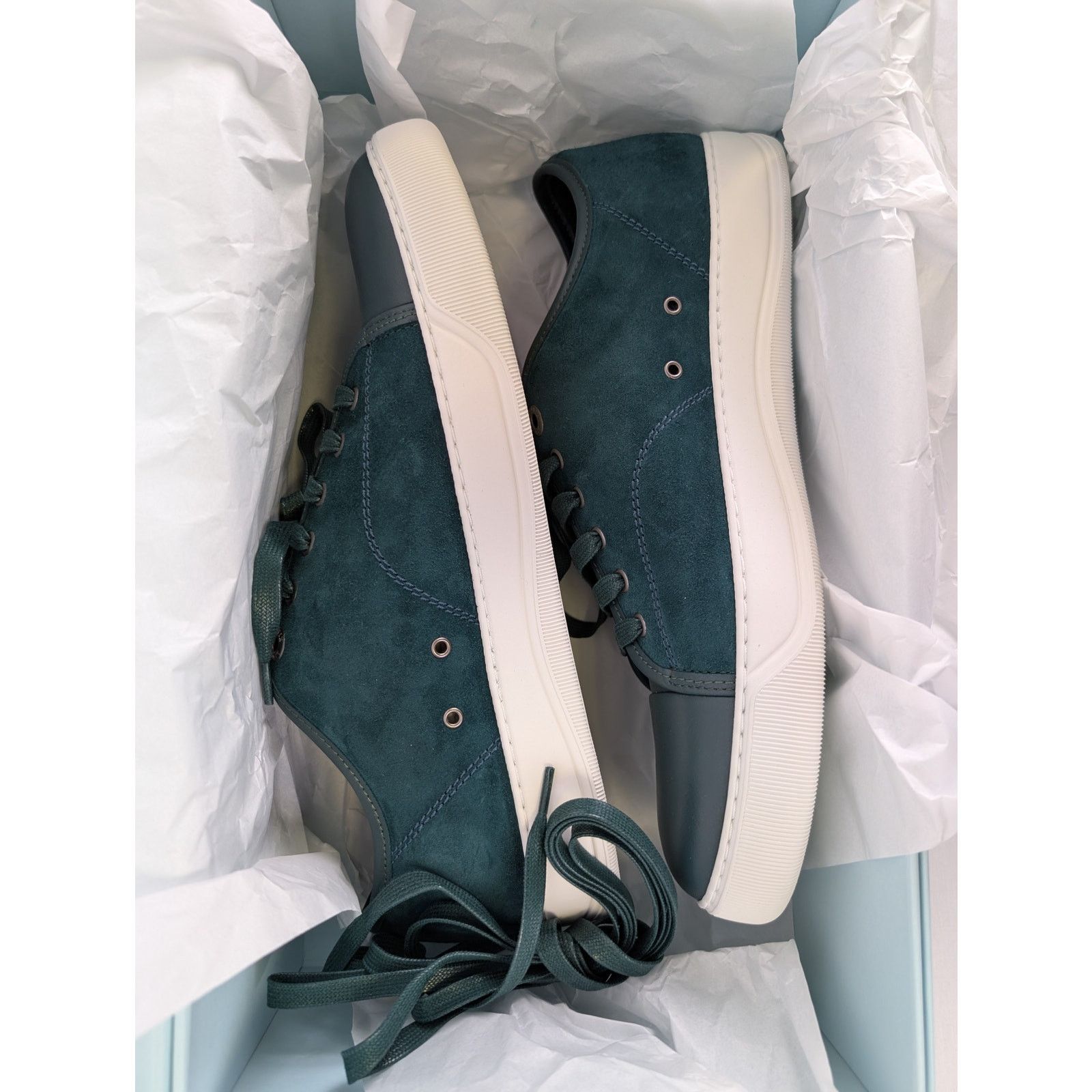 Lanvin o1rshd1 DBB1 Sneakers in Dark Green Size US 11 / EU 44 - 16 Thumbnail