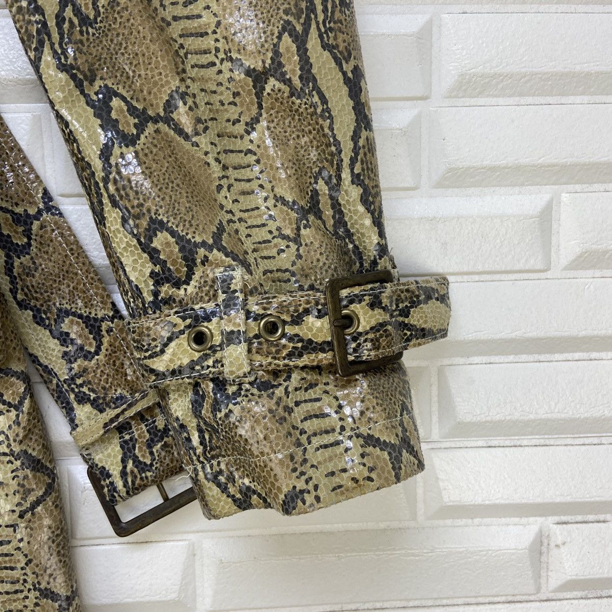 Tornado Mart Tornado Mart Python Long Coat Pig Skin Size US XS / EU 42 / 0 - 10 Thumbnail