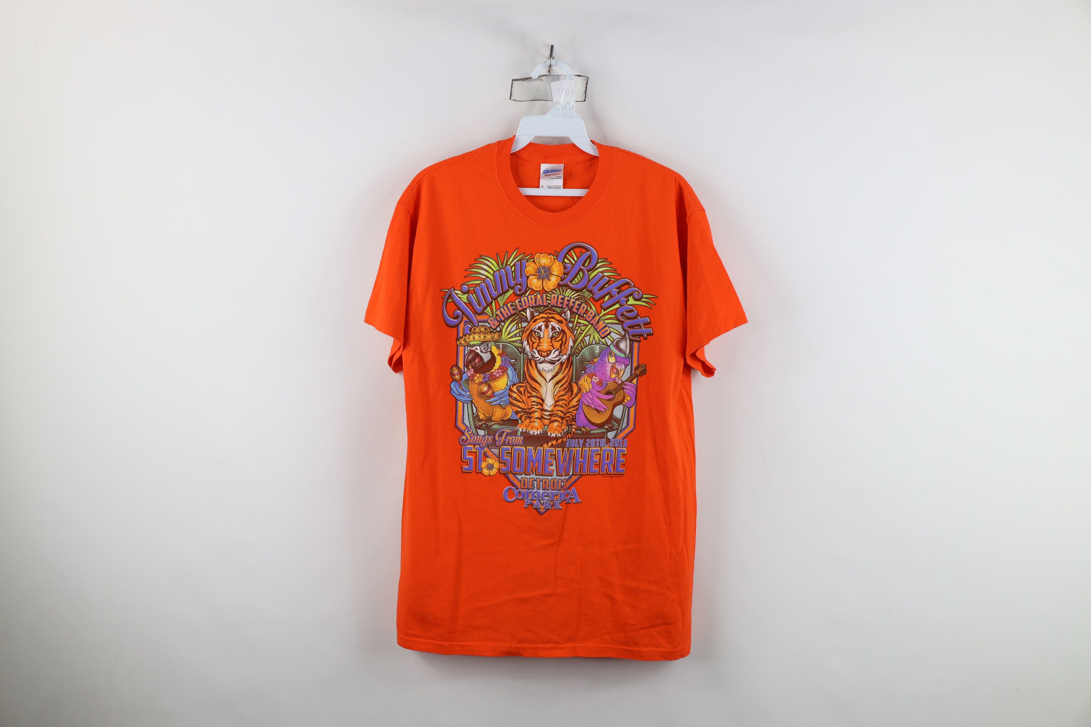 Vintage Y2K Jimmy Buffett Detroit Tigers Comerica Park Band T-Shirt Size US M / EU 48-50 / 2 - 1 Thumbnail