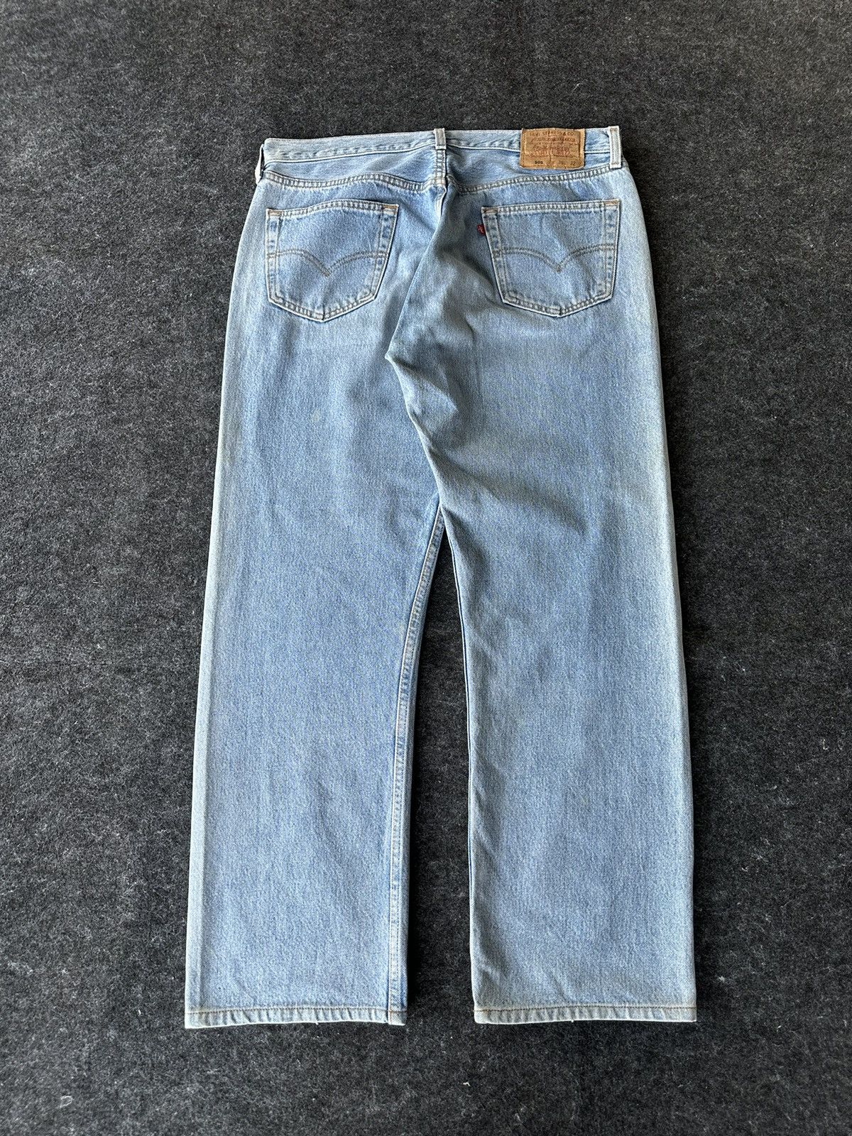 Levi's Levis 501 Made in Usa Vintage Denim 36x28.5 D538 Size US 35 - 4 Thumbnail