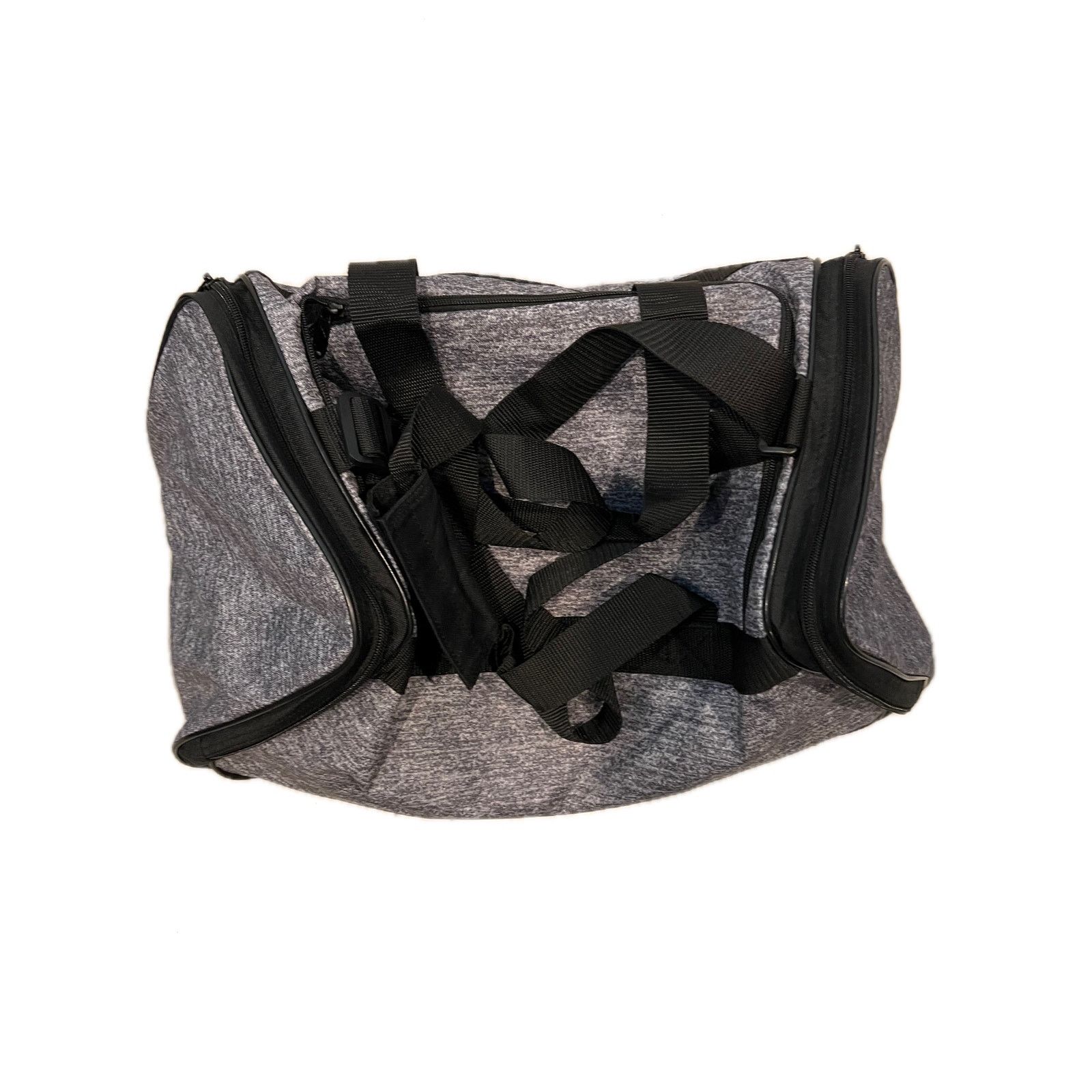 Adidas Adidas Defender Small Gray Black Gym Bag 18"x10"x12" Size ONE SIZE - 2 Thumbnail