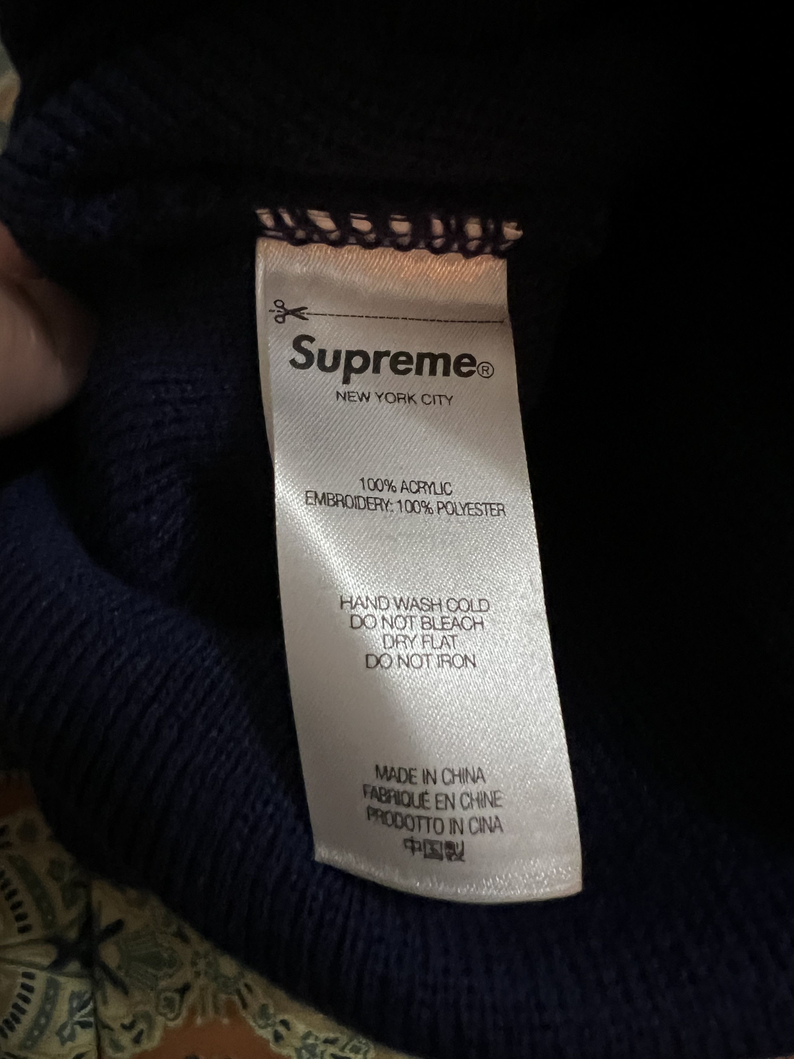 Supreme Supreme 4 Peace Embroidered Beanie Size ONE SIZE - 9 Thumbnail