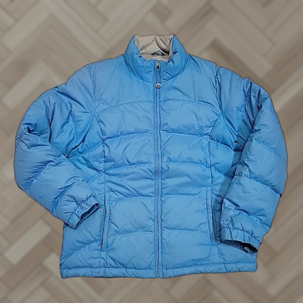 L.L. Bean Insulated Goose Down Jacket Women's Large Blue