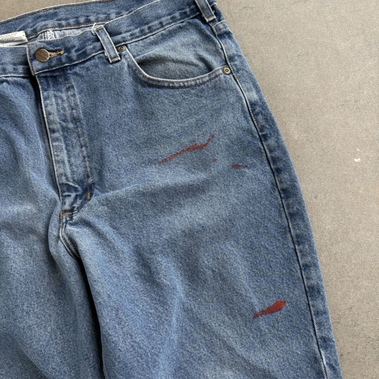 Carhartt Vintage CRAZY Carhartt Baggy Workwear Denim Jeans 38x32 Blue Size US 38 / EU 54 - 6 Thumbnail