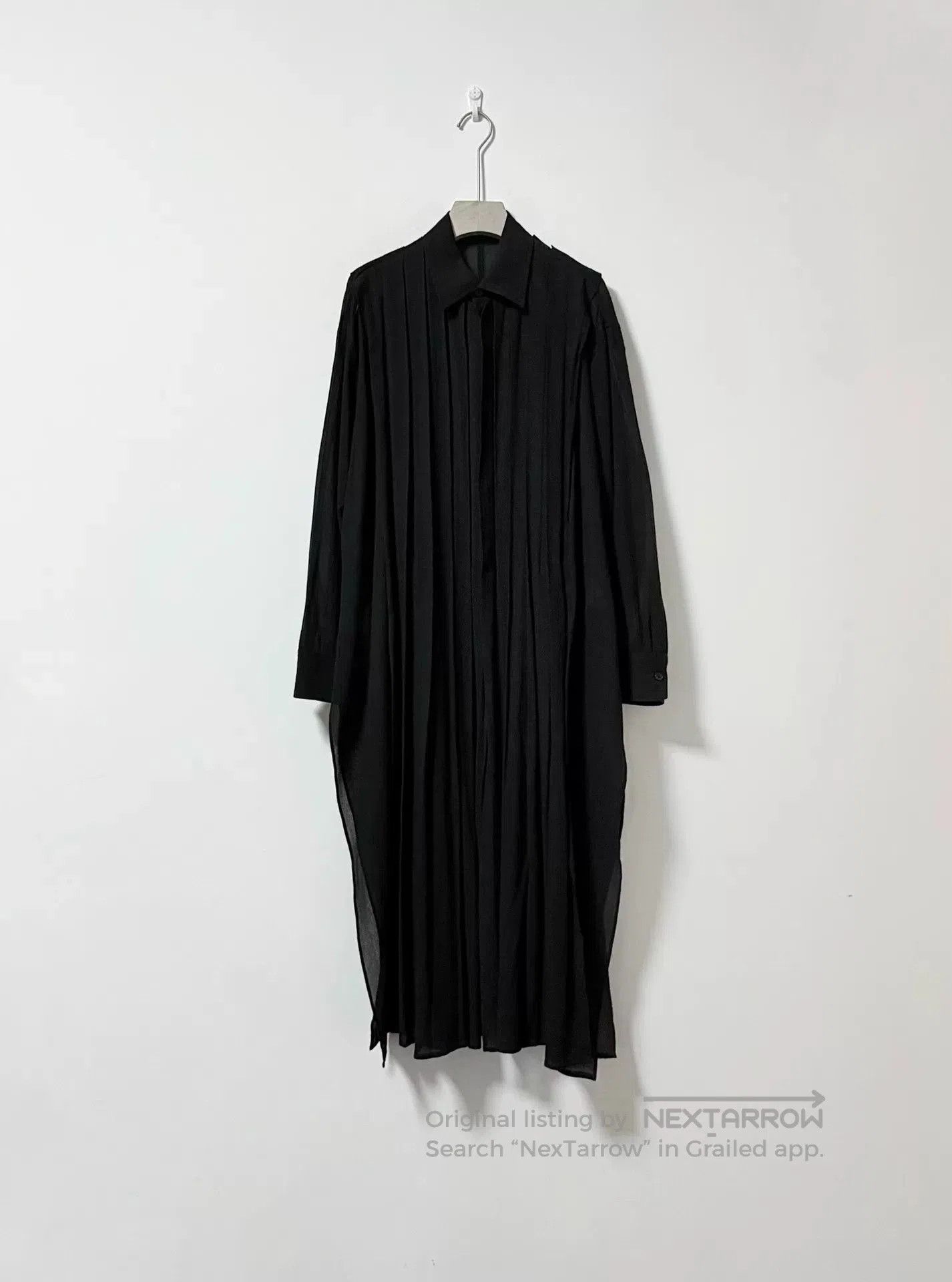 Yohji Yamamoto Yohji Yamamoto Layered Pleated Long Shirt. Size S / US 4 / IT 40 - 1 Thumbnail