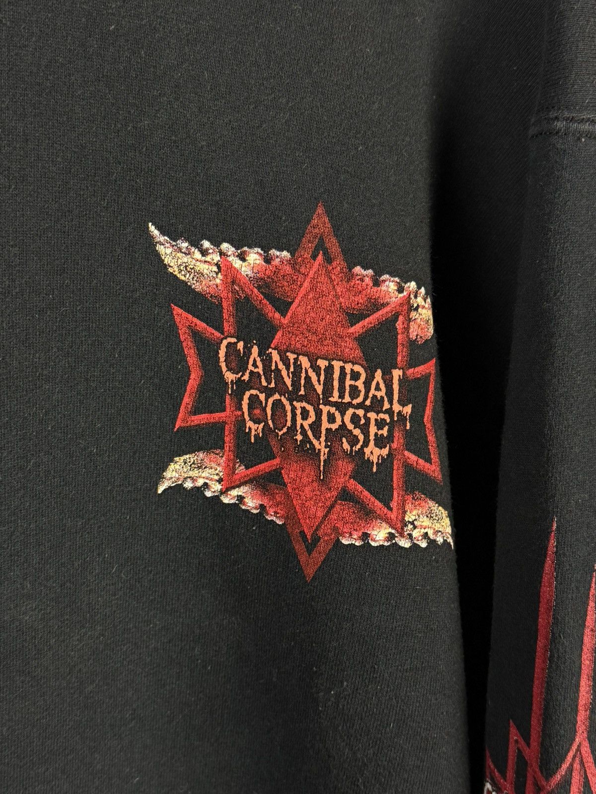 Band Tees 00s Cannibal Corpse 2002 Smashed Face Death Metal Hoodie XL Size US XL / EU 56 / 4 - 6 Thumbnail