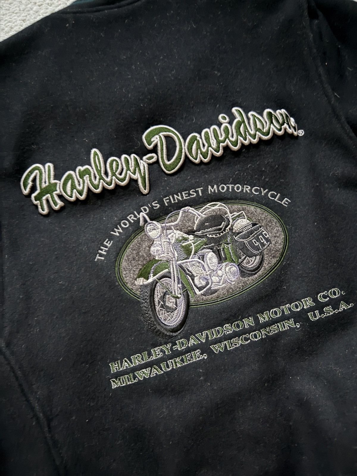 Harley Davidson Vintage Harley Davidson Wool Jacket Size US M / EU 48-50 / 2 - 5 Thumbnail
