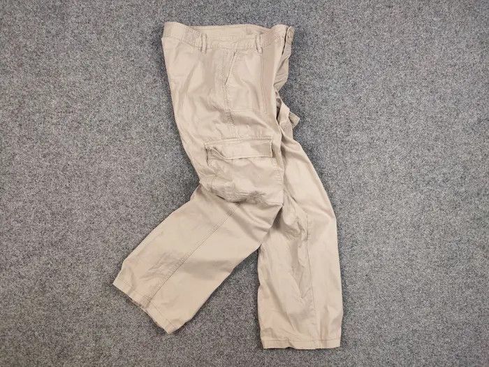 Japanese Brand Vintage Japanese Casual Beige Baggy Cargo Pants Y2K Style Size US 32 / EU 48 - 8 Thumbnail