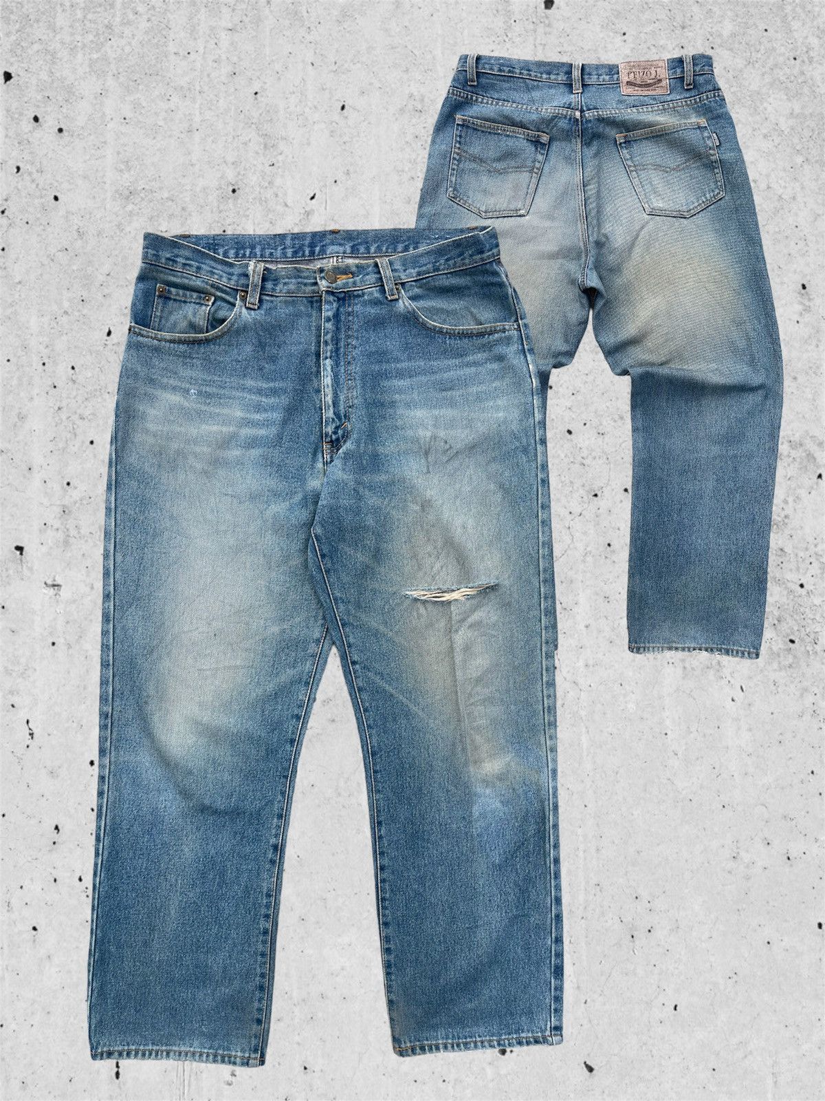 Vintage 🔥 Peizo J Distressed Denim Vintage 34🔥 Size US 34 / EU 50 - 1 Thumbnail