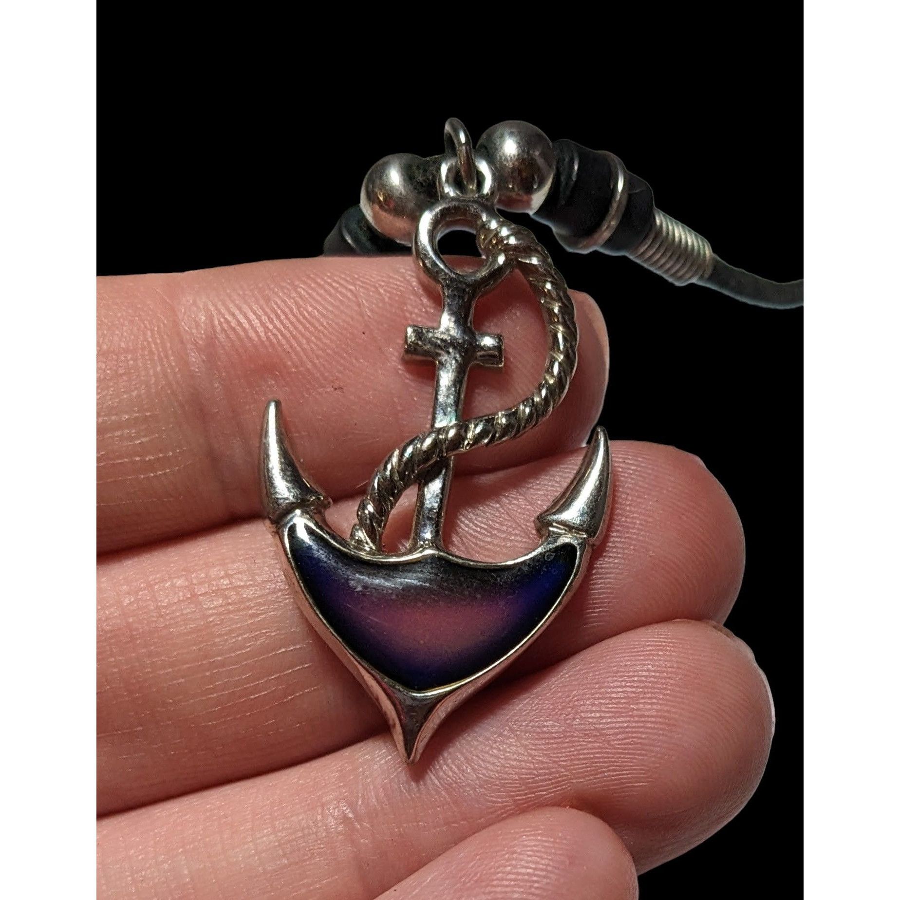 Other Retro Color Changing Mood Anchor Pendant Necklace Size ONE SIZE - 2 Thumbnail