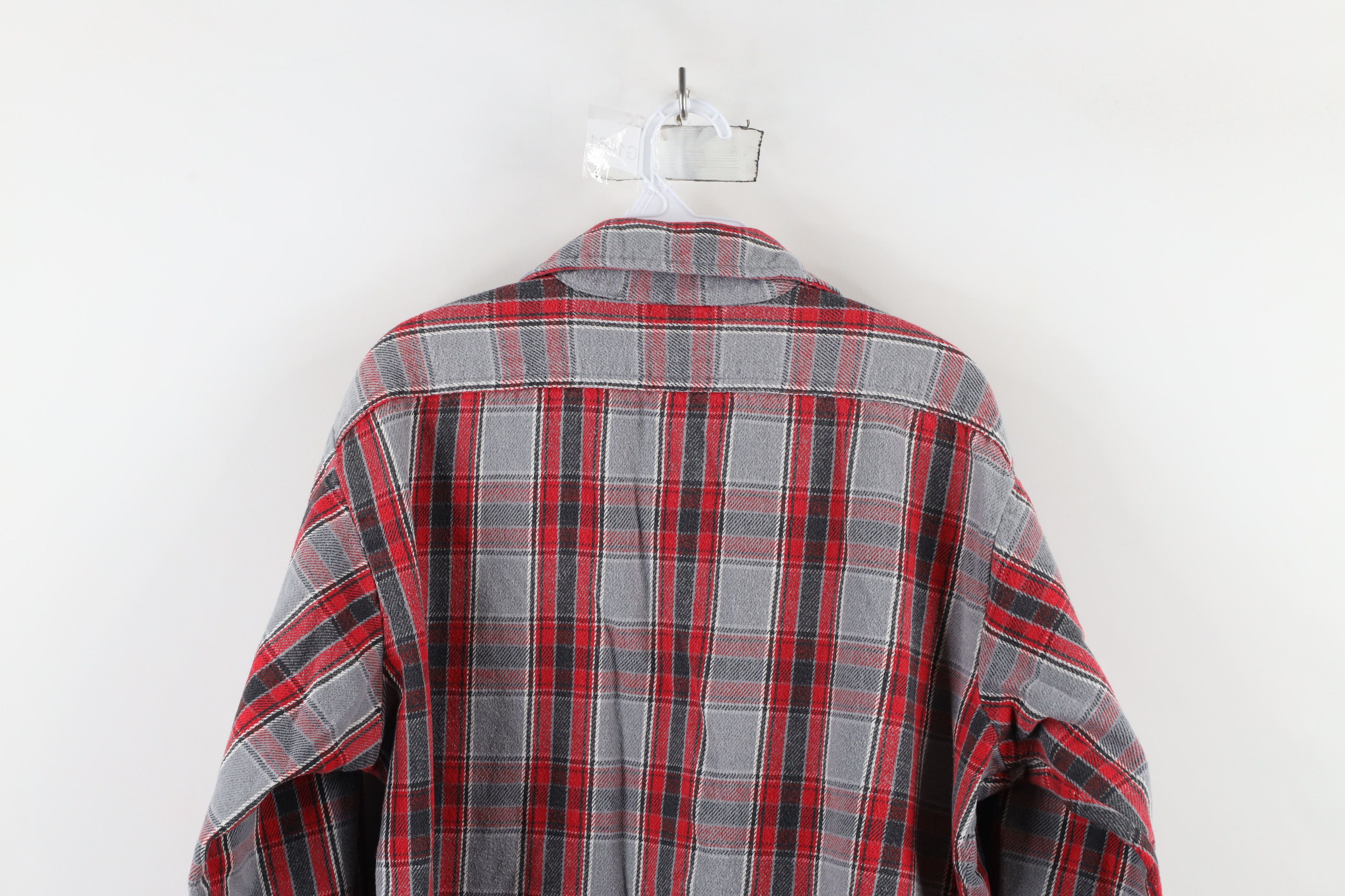 Vintage Vintage 90s Streetwear Heavyweight Button Shirt Plaid Size US L / EU 52-54 / 3 - 13 Thumbnail