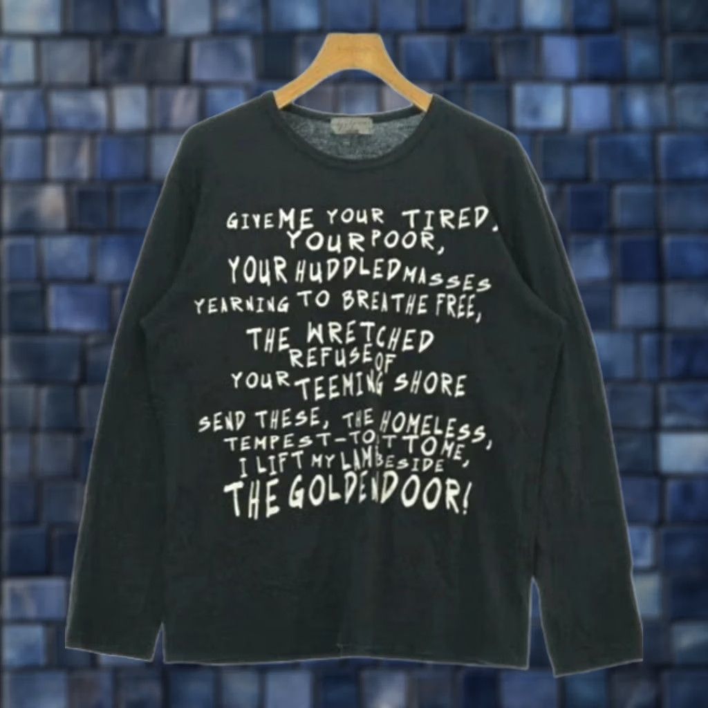 Yohji Yamamoto Yohji Yamamoto POUR HOMME Logo Long Sleeve T-Shirt Black Cotton Men's Size 3 Shirt Logo Men 90s or Concert? Size US S / EU 44-46 / 1 - 1 Thumbnail