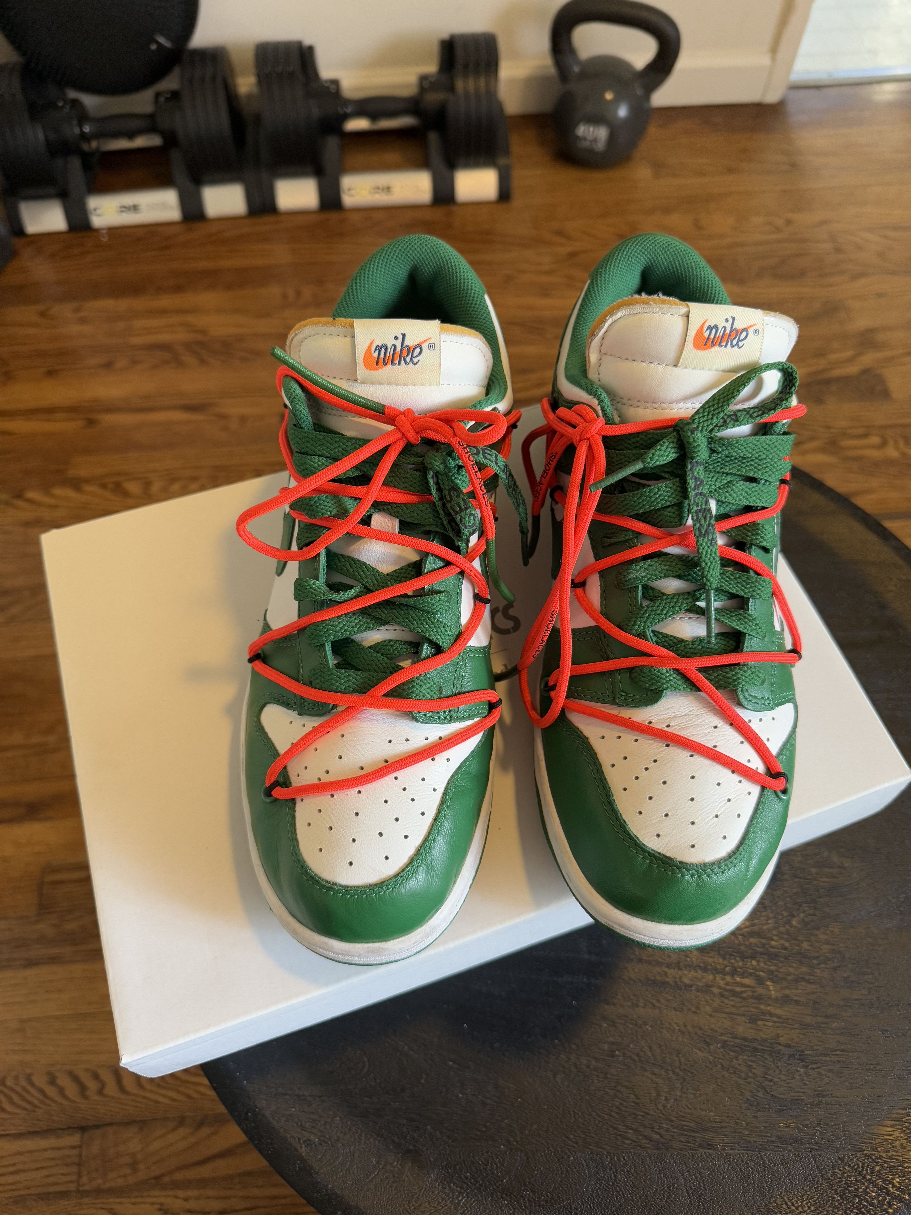 Nike × Off-White Nike x Off White Dunk Green Size US 9.5 / EU 42-43 - 2 Thumbnail