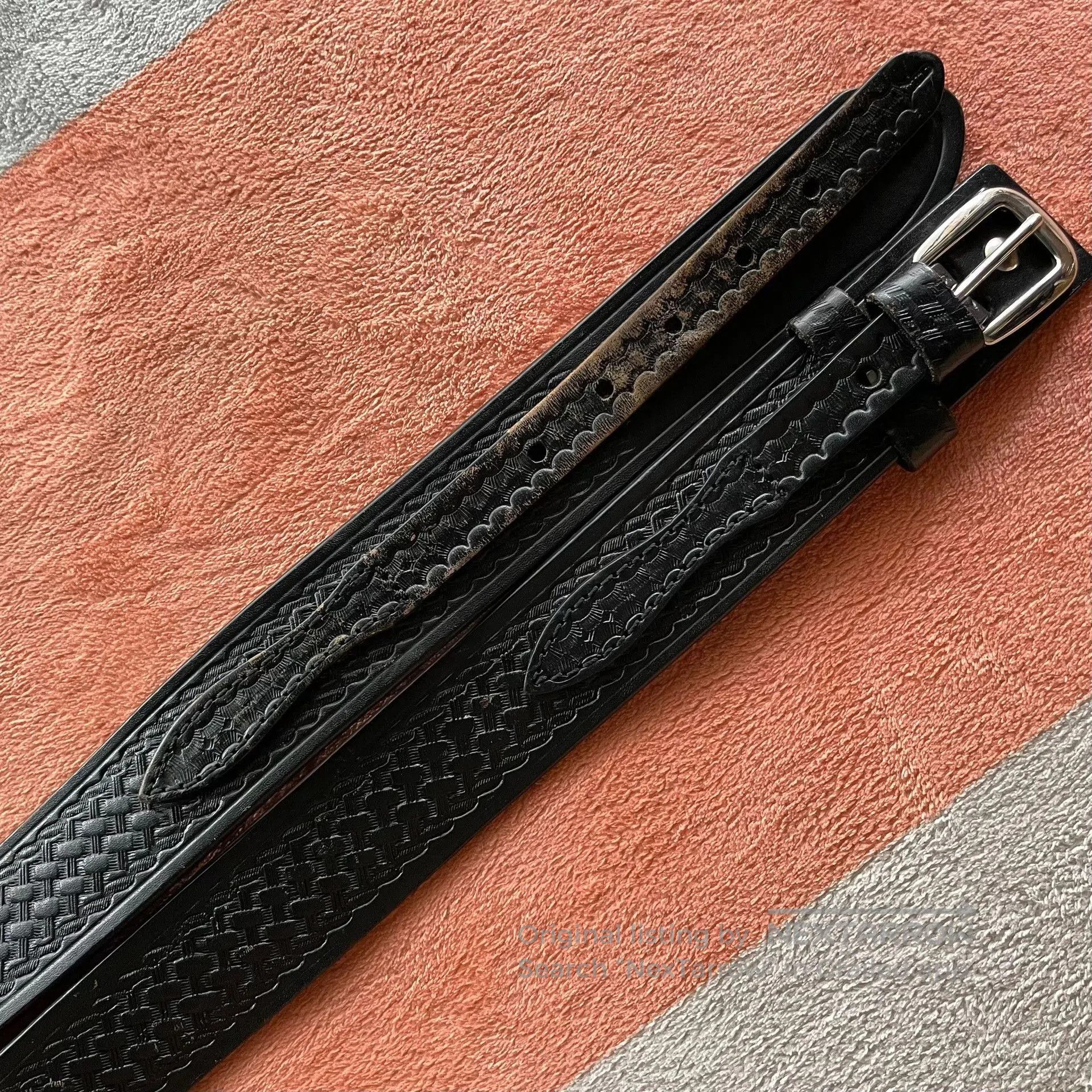 Other Cavalry Leather Belt. Size ONE SIZE - 5 Thumbnail
