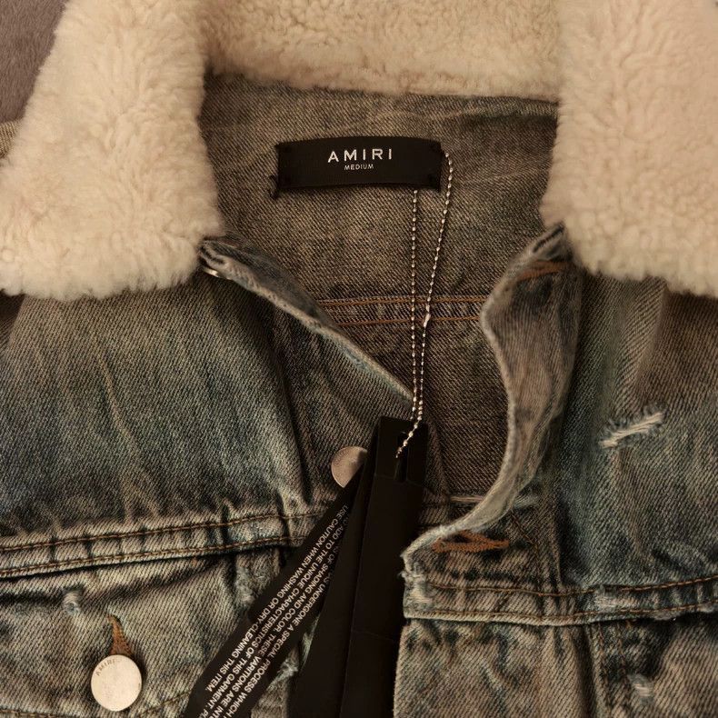 Amiri Snow Wolf Denim Jacket Size M-2506