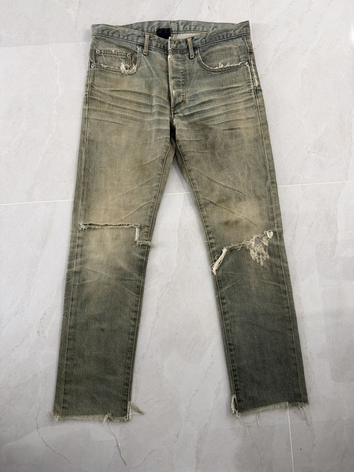 Dior × Hedi Slimane Victim of the crime AW/04 waxed Luster denim 