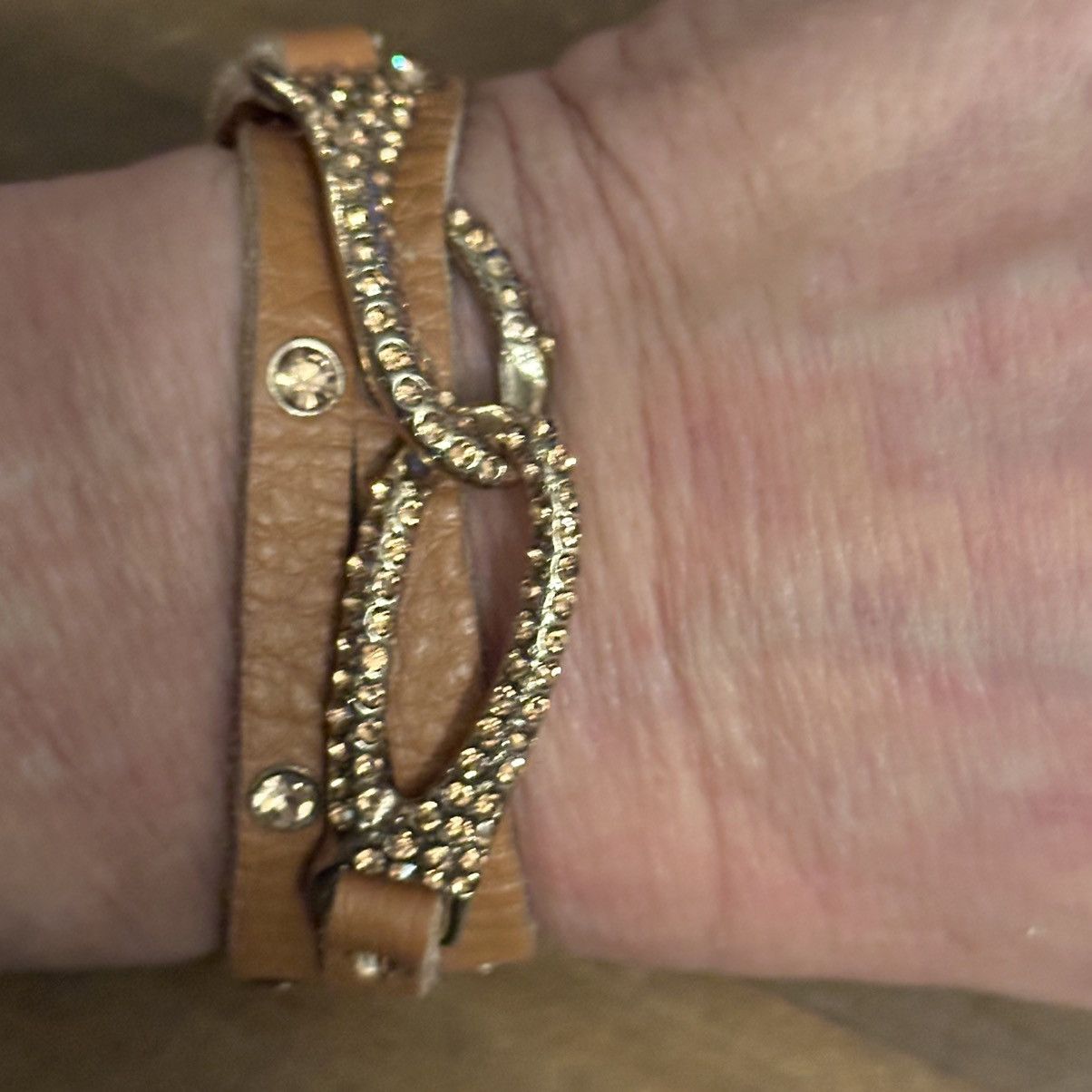 Other Leather rhinestone wrap bracelet Size ONE SIZE - 3 Thumbnail