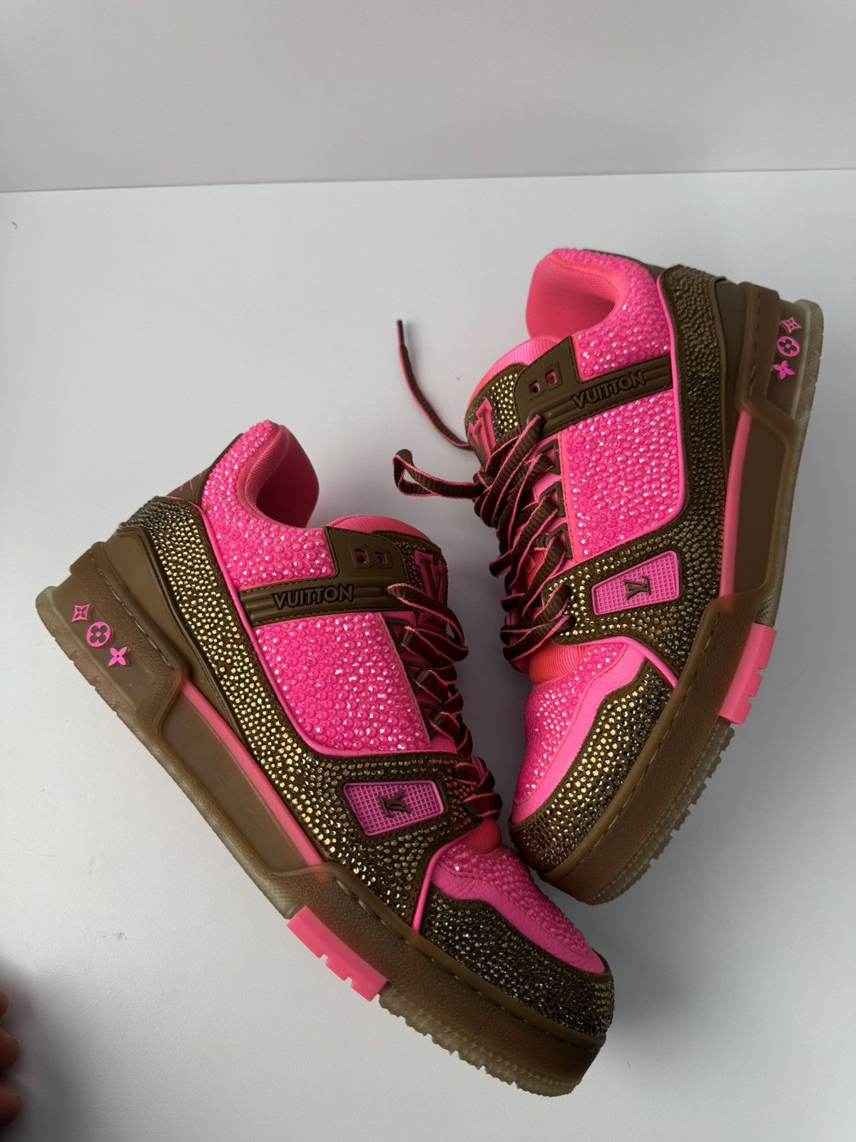 Louis Vuitton × Swarovski Louis Vuitton Swarovski crystal trainers Size US 8.5 / EU 41-42 - 1 Thumbnail