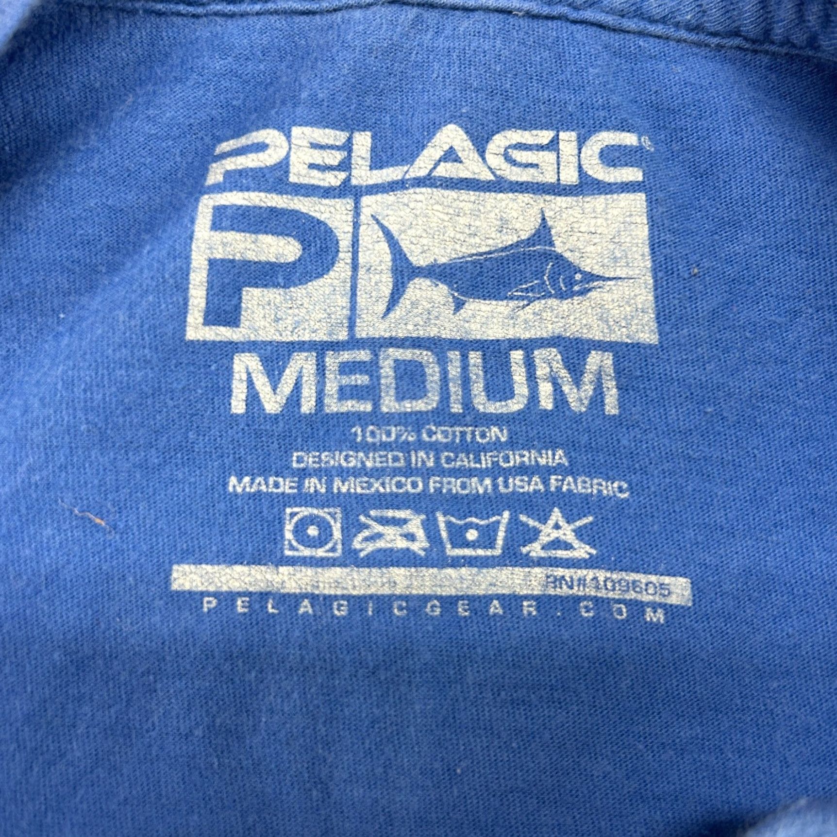 ALOHAS VINTAGE Pelagic Shirt Mens M Blue Hawaiian Flag Cotton Aloha Offshore Fishing Spellout 90s Band Classic Mens GG Size US M / EU 48-50 / 2 - 2 Thumbnail