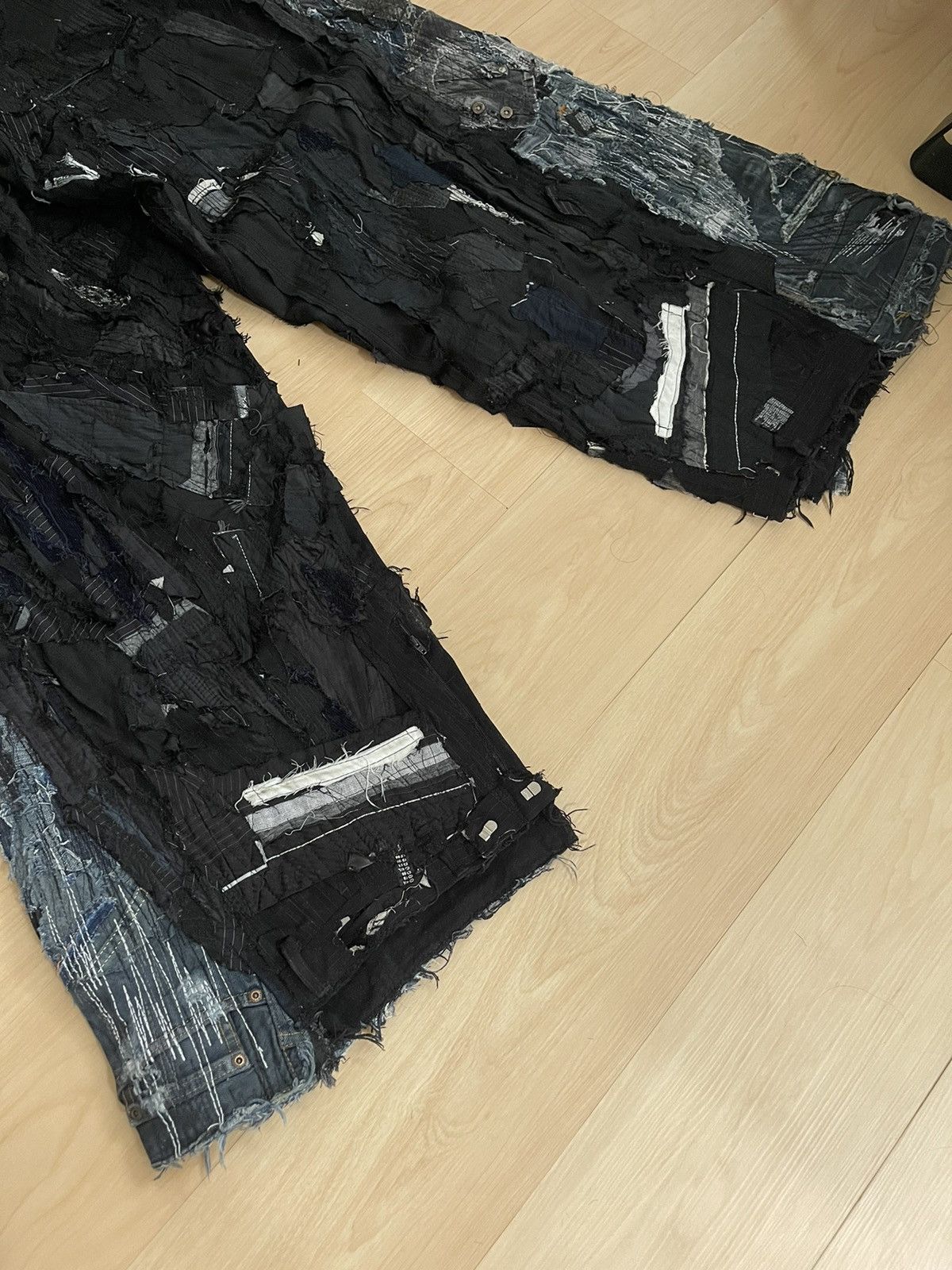 Other Masstak custom denim patchwork jeans Size US 34 / EU 50 - 7 Thumbnail