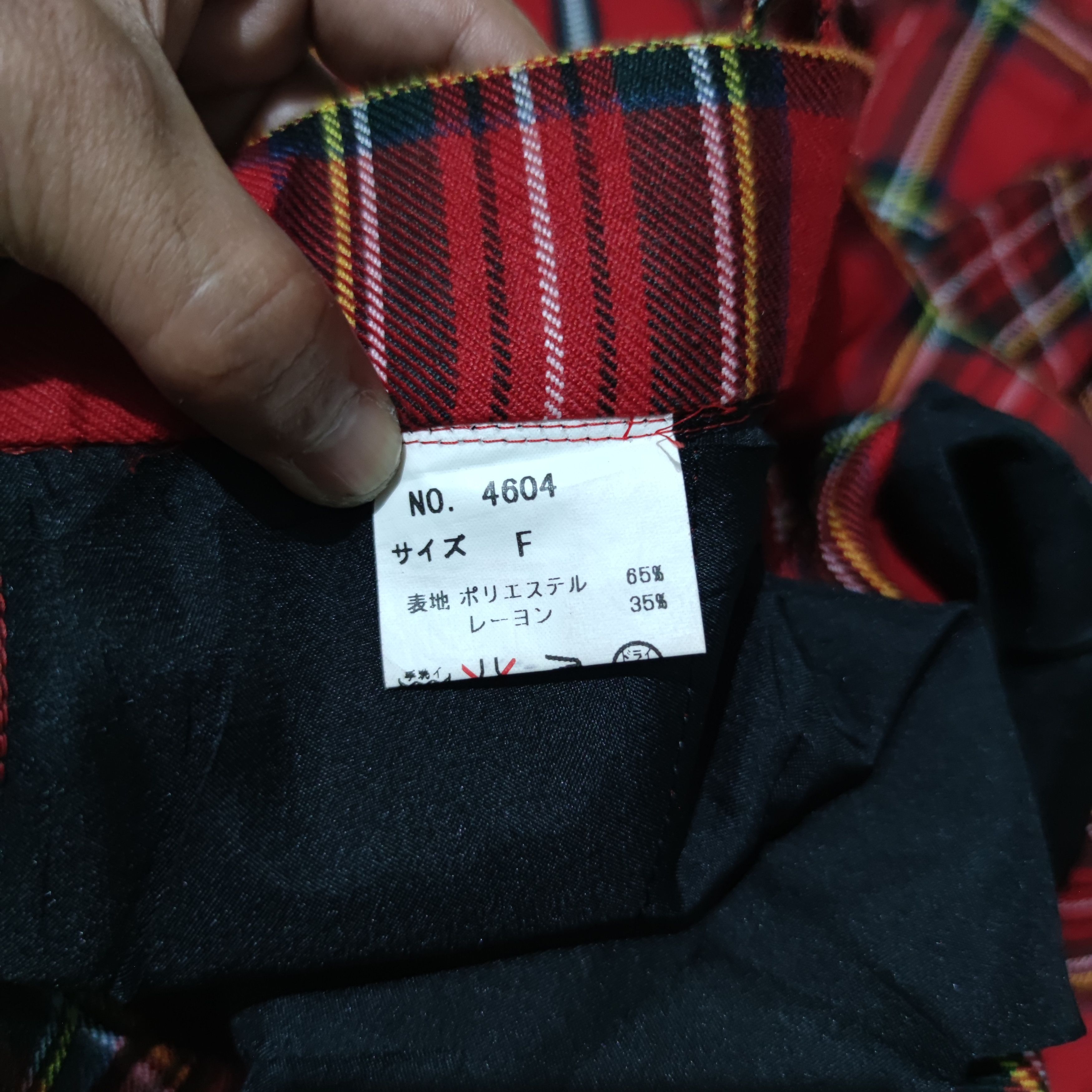 Japanese Brand Japanese Brand Tartan Punk Multi Zipper Bondage Pants Size US 31 - 9 Thumbnail