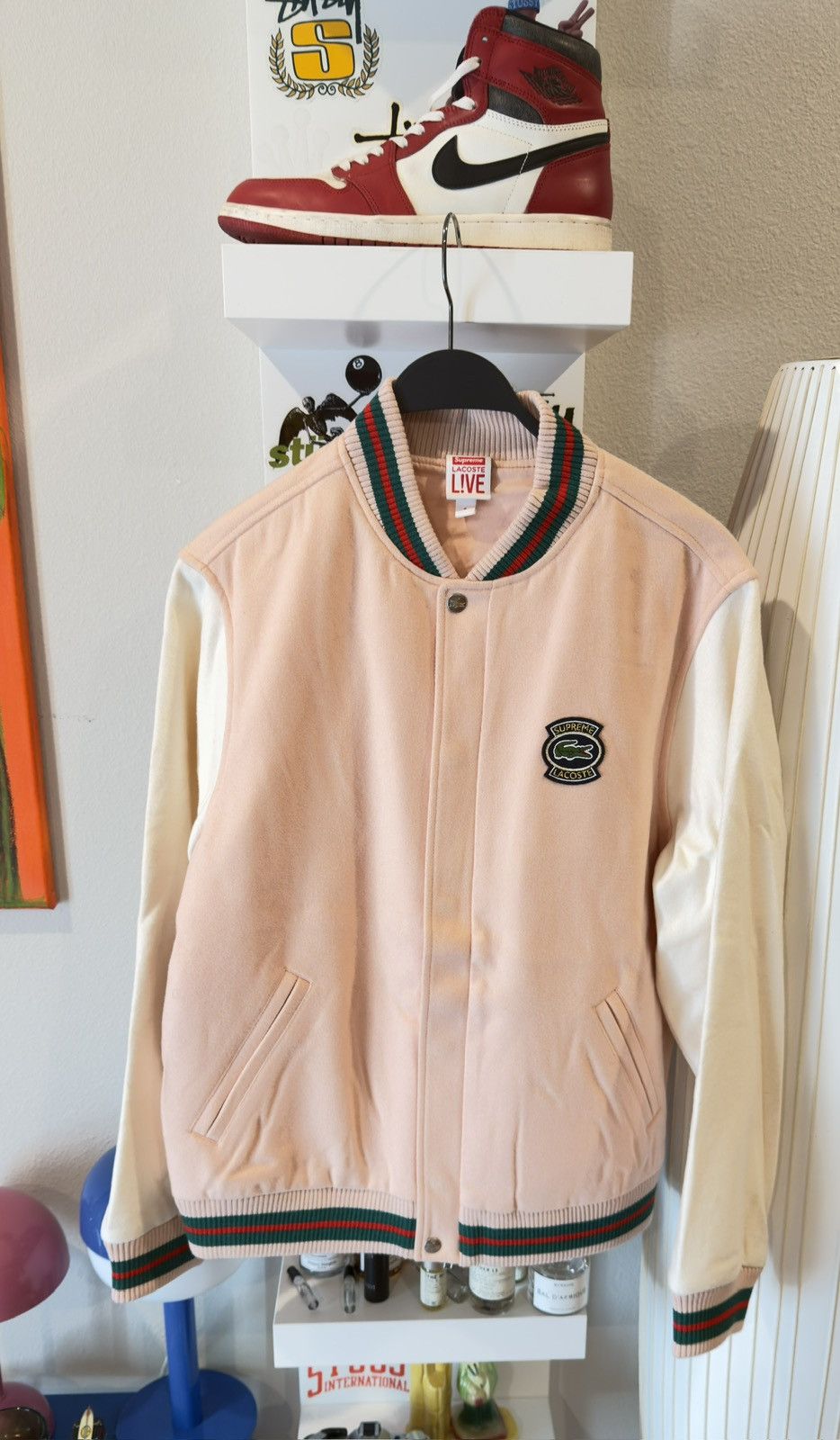 Lacoste × Supreme Supreme x Lacoste Wool Varsity Jacket Size US M / EU 48-50 / 2 - 2 Thumbnail