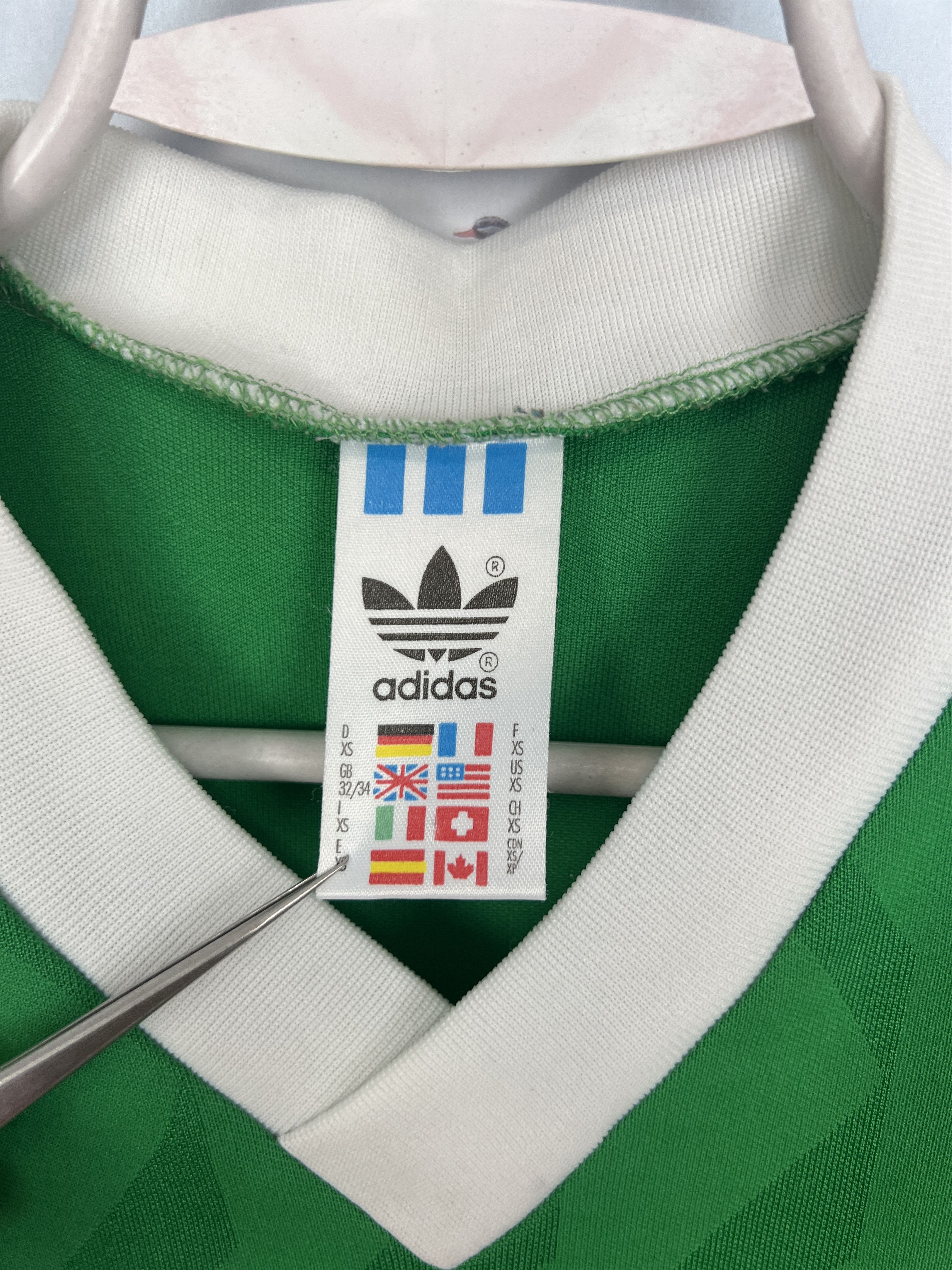 Adidas Vintage 90's Adidas Football Template Shirt Jersey Tee Hype Size US XS / EU 42 / 0 - 7 Thumbnail