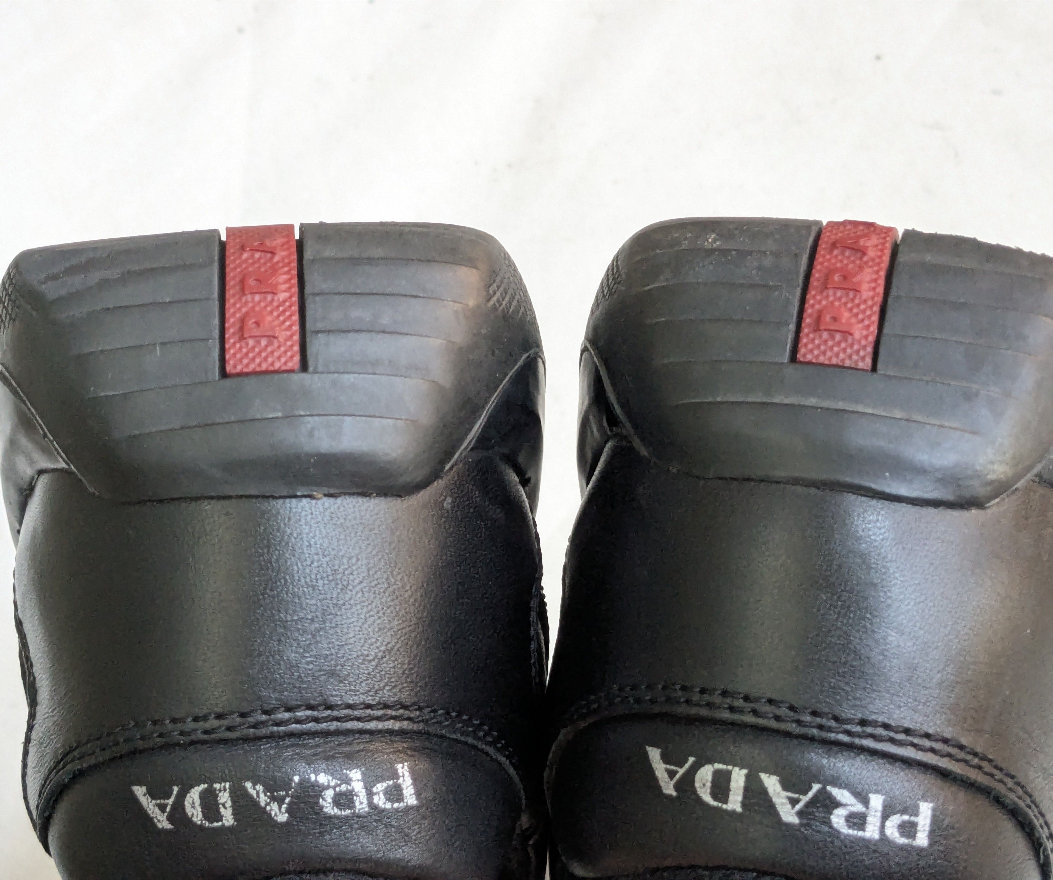 Prada Prada America's Cup Black Red Leather 9 Low Size US 9 / EU 42 - 15 Thumbnail